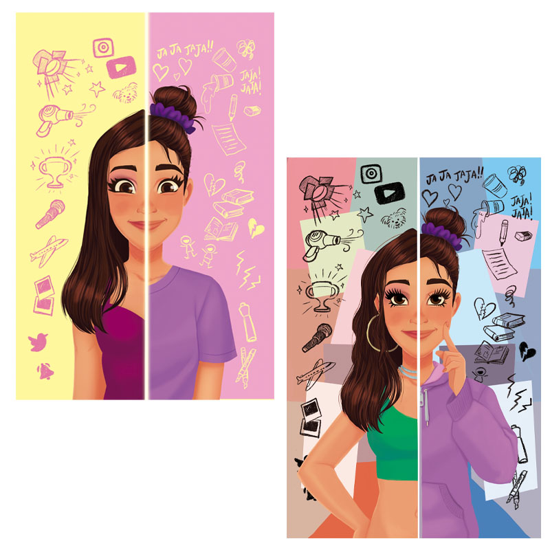 Xime Ponch — Bocetos de Portada, editorial illustration by Melissa Ballesteros