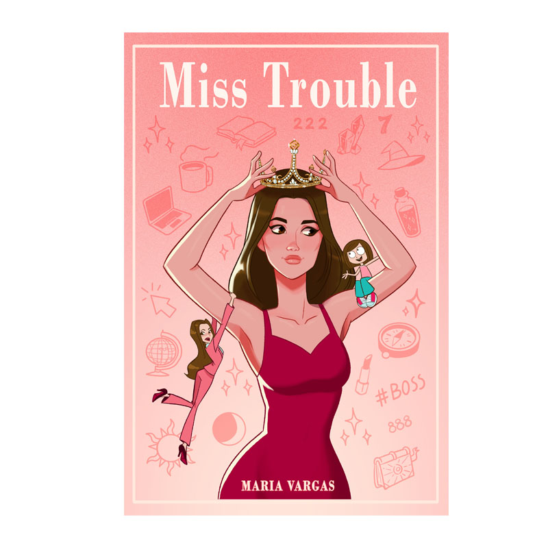 Miss Trouble — Portada, editorial illustration by Melissa Ballesteros