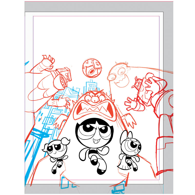 Powerpuff Girls — Boceto de Portada