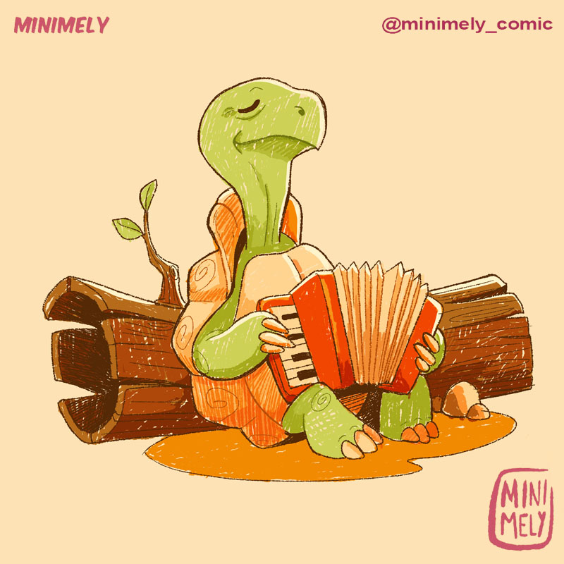Tortuga y Acordeón