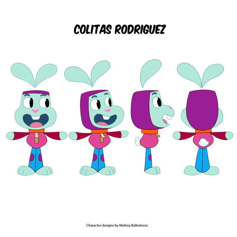 Colitas Rodriguez — Referencia de Personaje, character design by Melissa Ballesteros