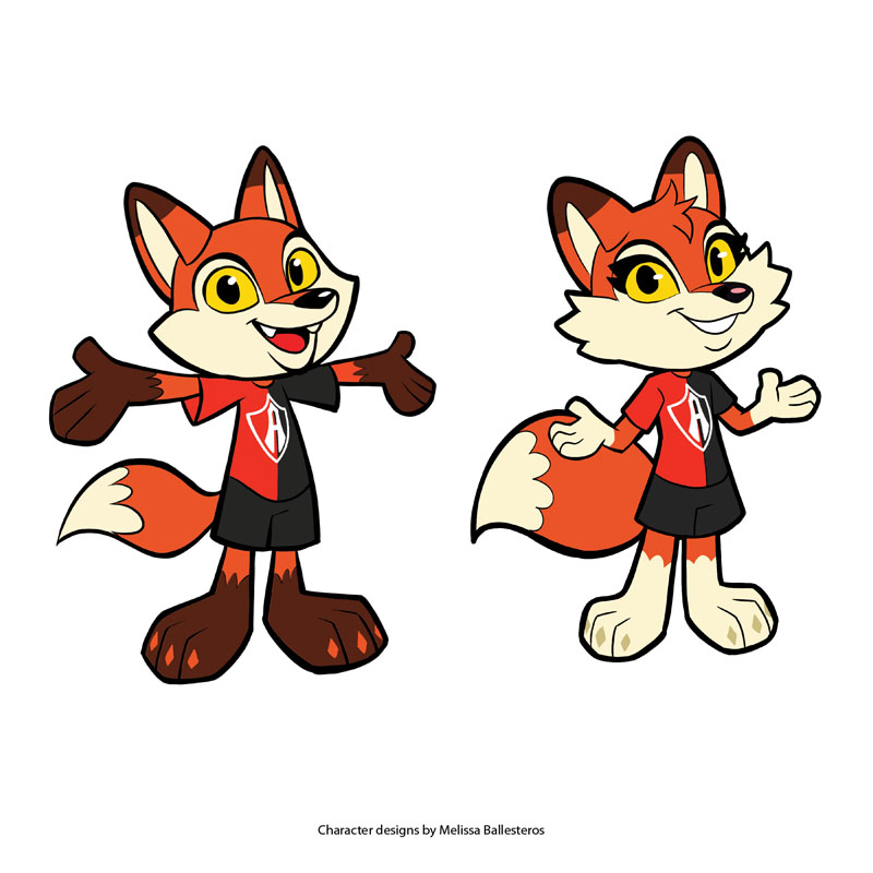 Zorros Atlas — Diseño Masculino y Femenino, character design by Melissa Ballesteros