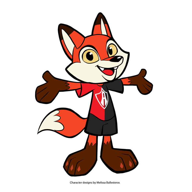 Zorro Atlas — Pose Héroe, character design by Melissa Ballesteros