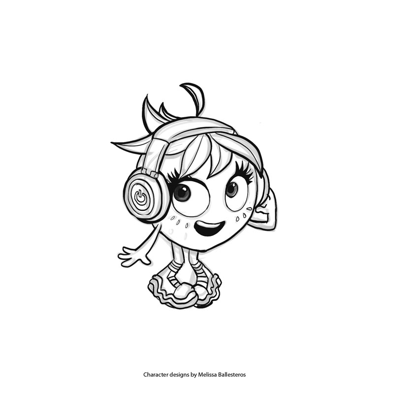 Character design by Melissa Ballesteros