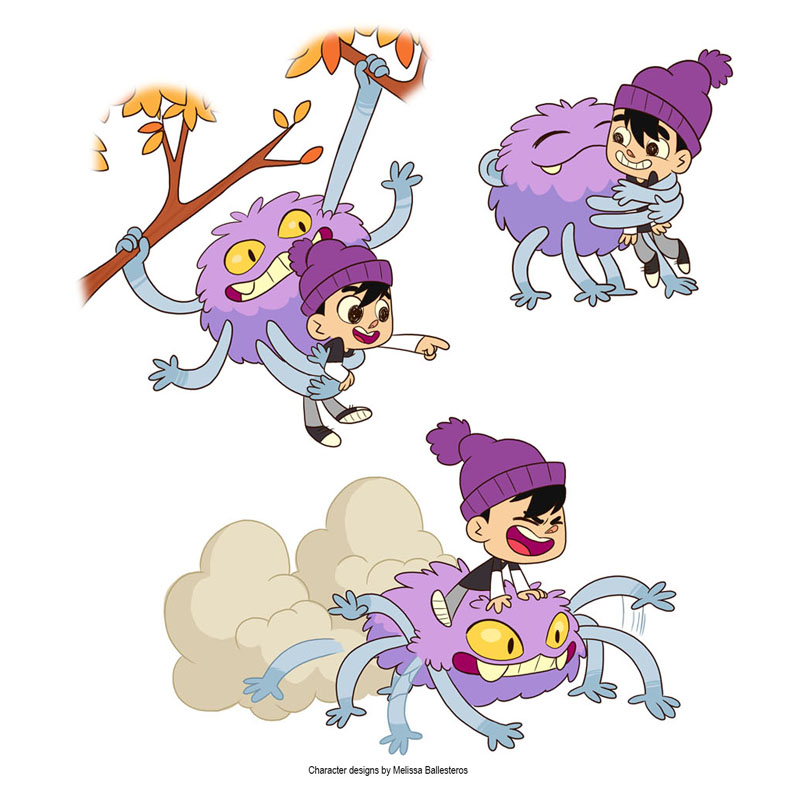 Niño y Monstruo Morado — Aventuras