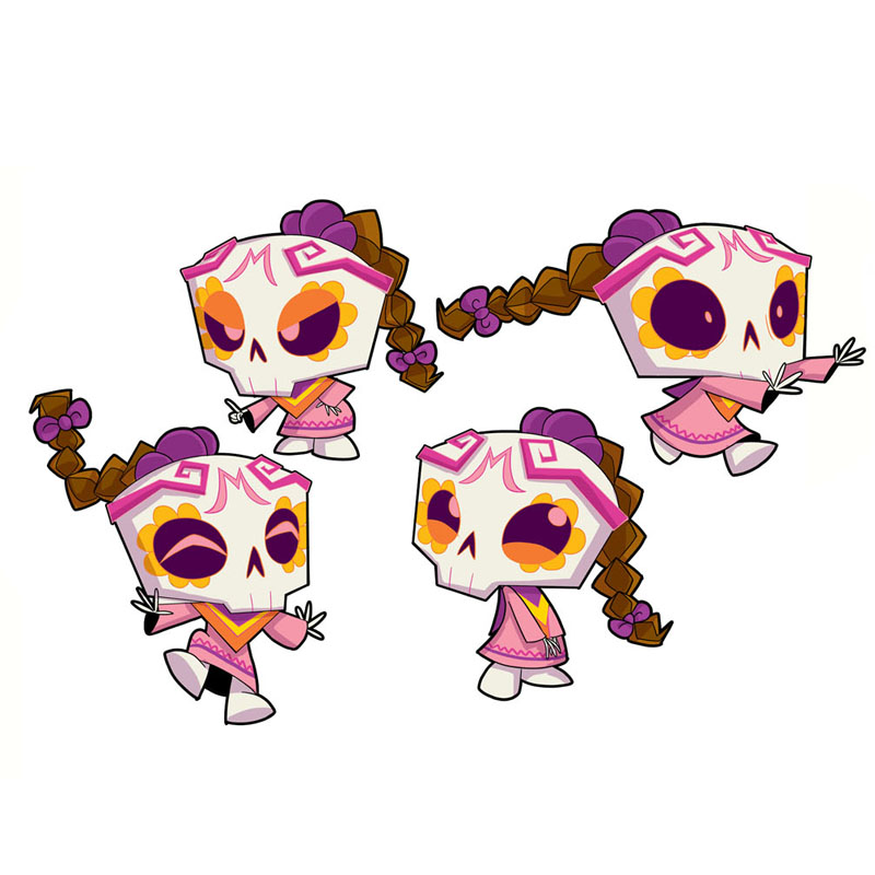 Calavera Femenina GMG — Poses