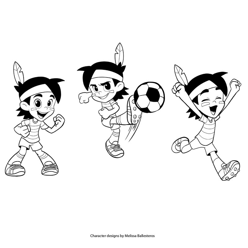 Mascota Santos — Poses de Fútbol