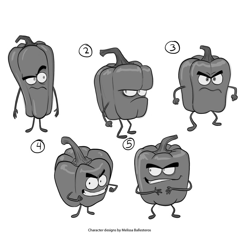 Pimiento Villano — Variantes de Diseño