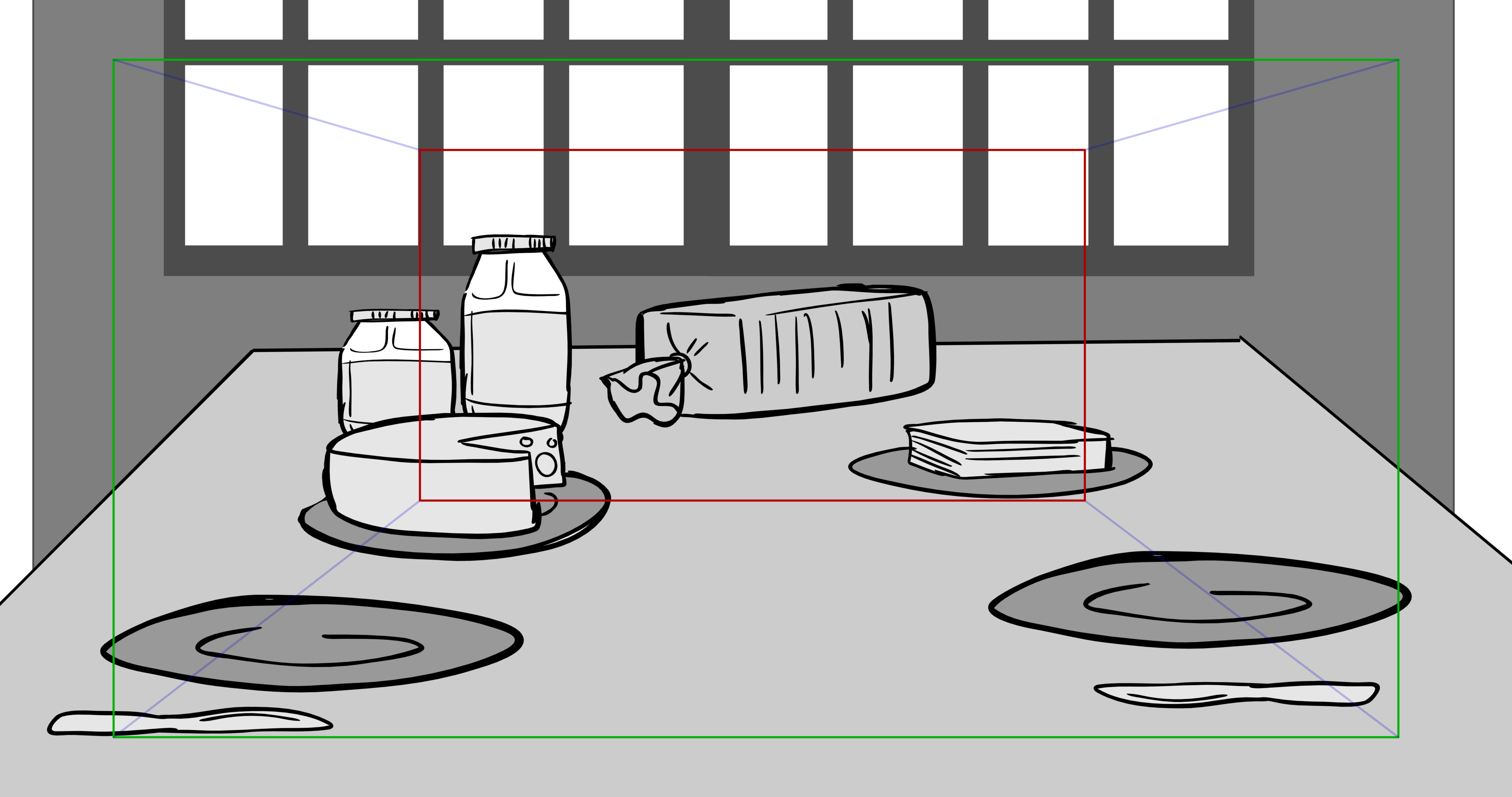 Bimbo — Escena 1, panel 1, storyboard by Melissa Ballesteros
