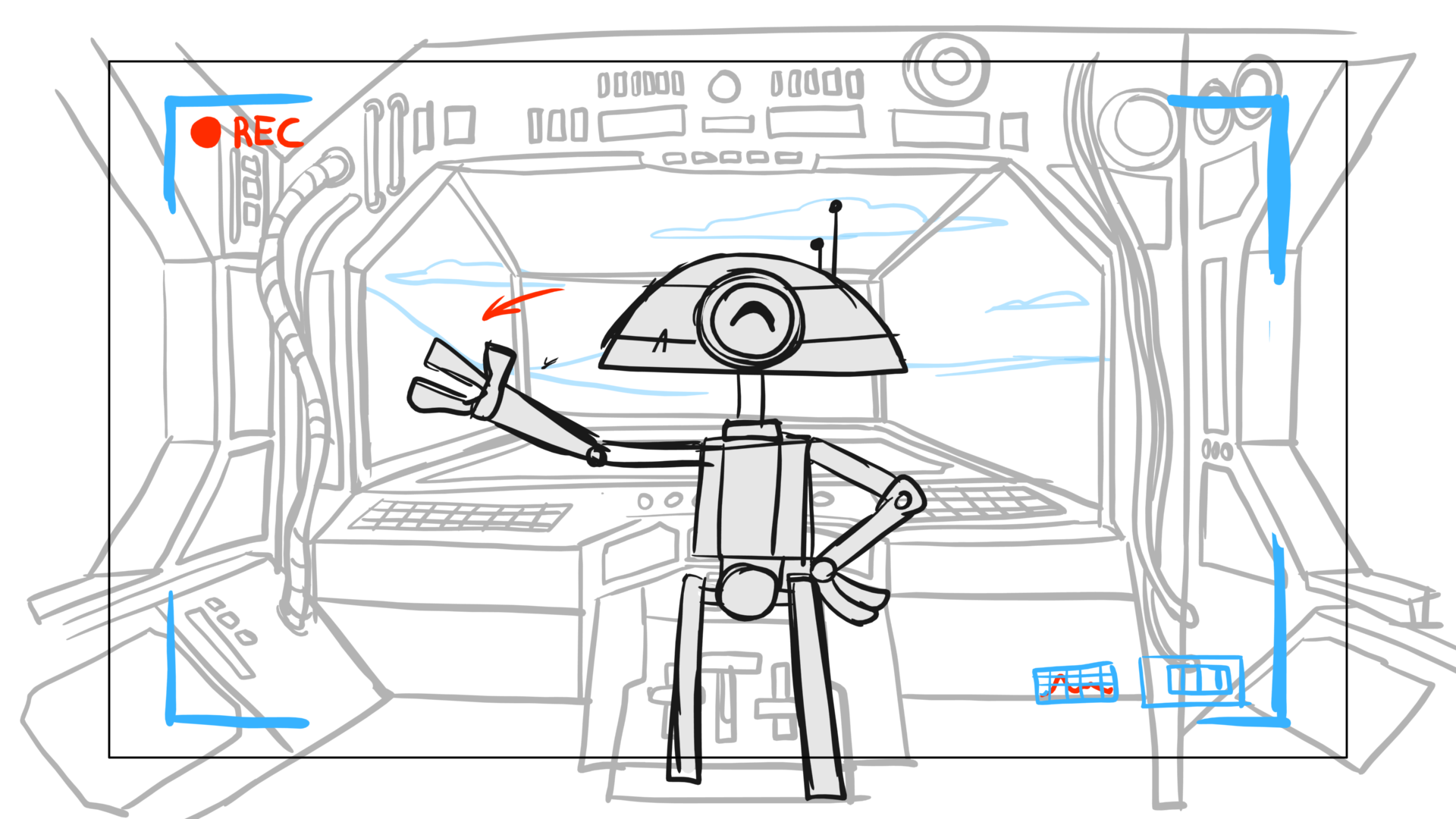 Tauntaun — Escena 03, panel 03, storyboard by Melissa Ballesteros