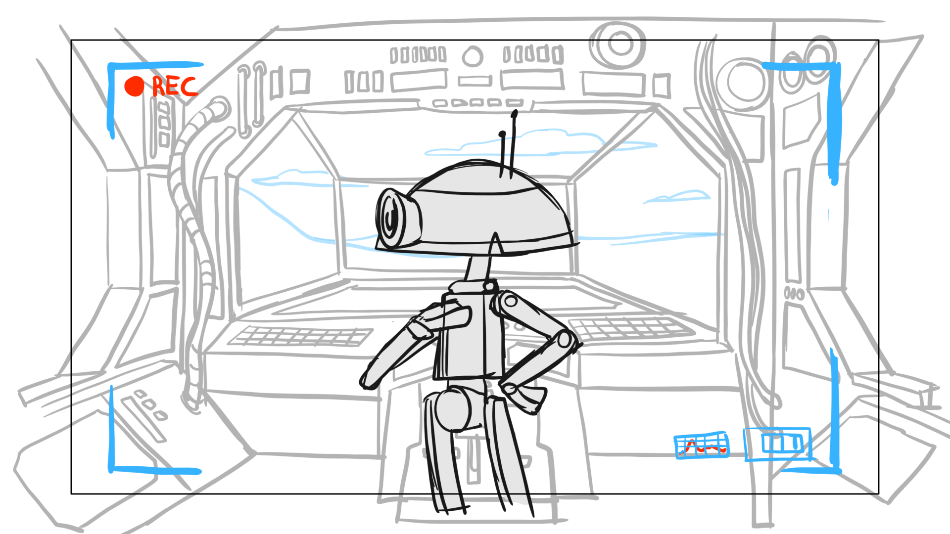 Tauntaun — Escena 03, panel 05, storyboard by Melissa Ballesteros