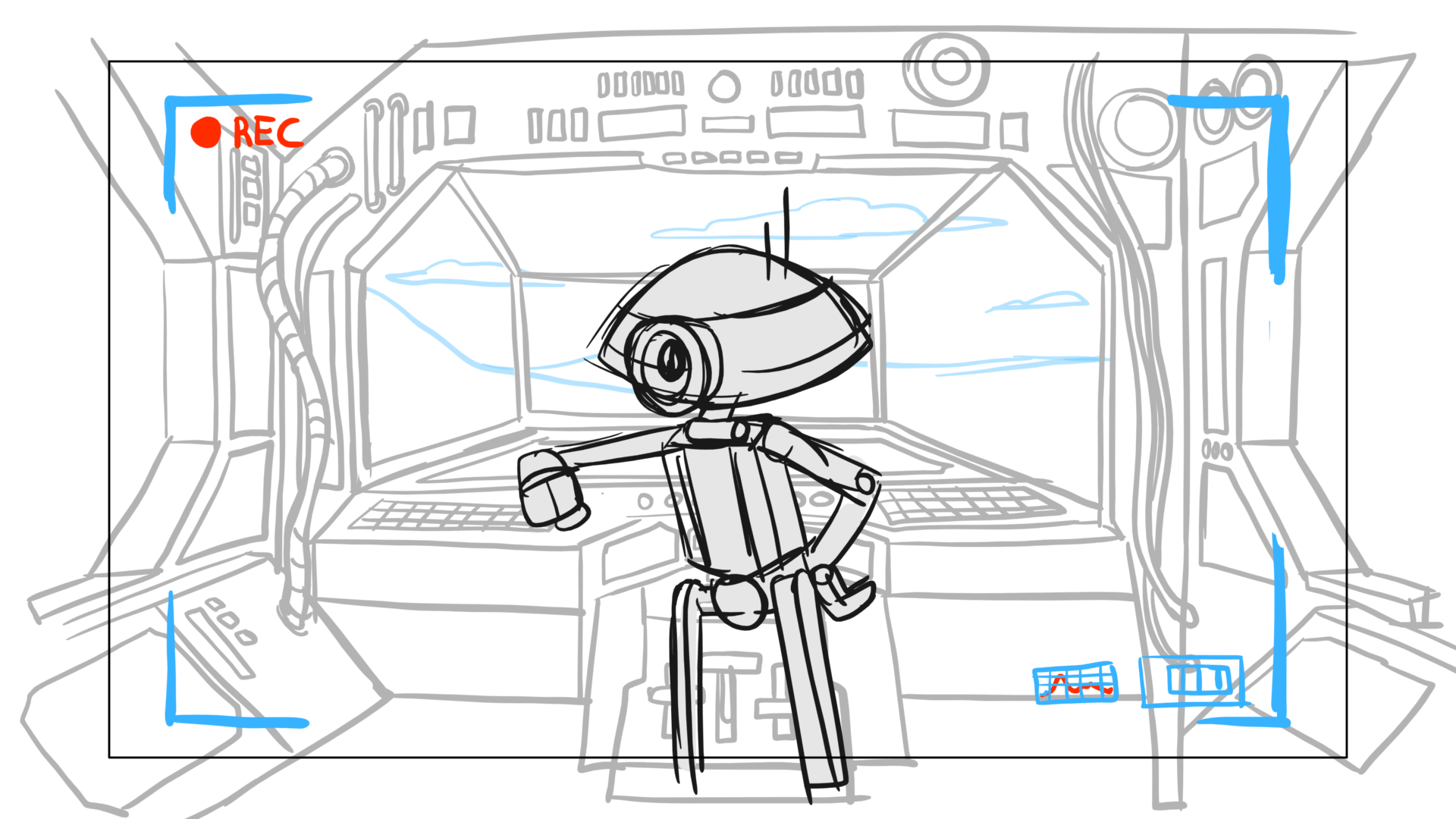 Tauntaun — Escena 03, panel 07, storyboard by Melissa Ballesteros