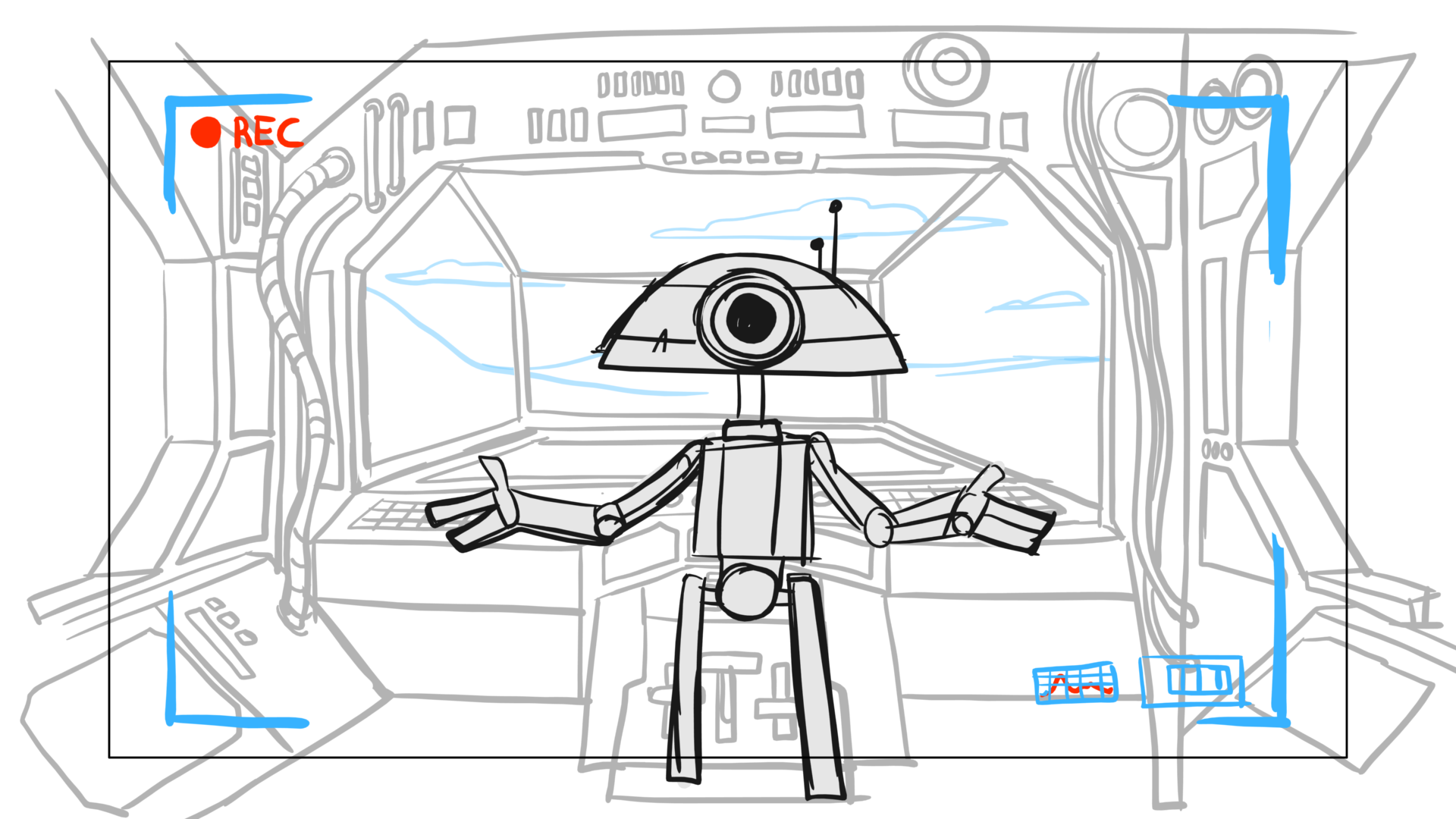 Tauntaun — Escena 03, panel 10, storyboard by Melissa Ballesteros