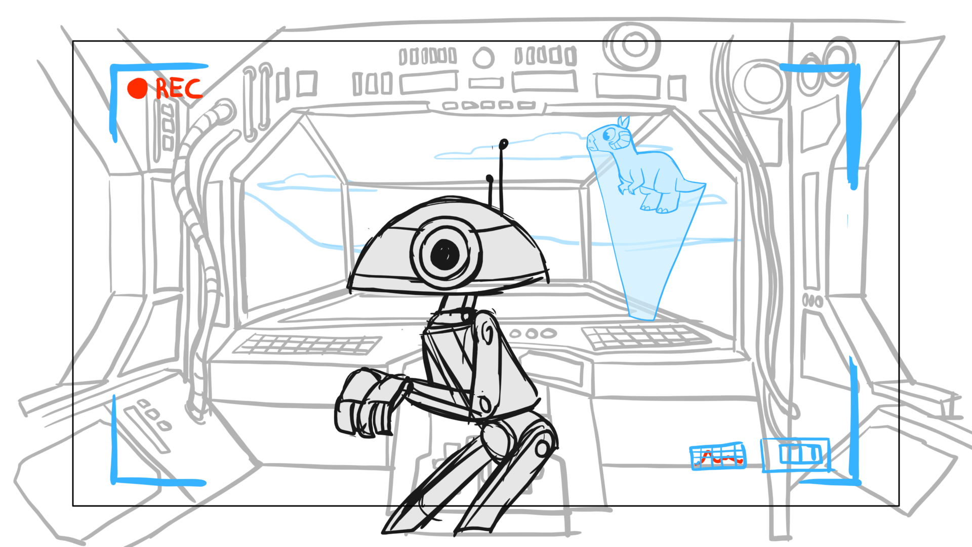 Tauntaun — Escena 03, panel 15, storyboard by Melissa Ballesteros