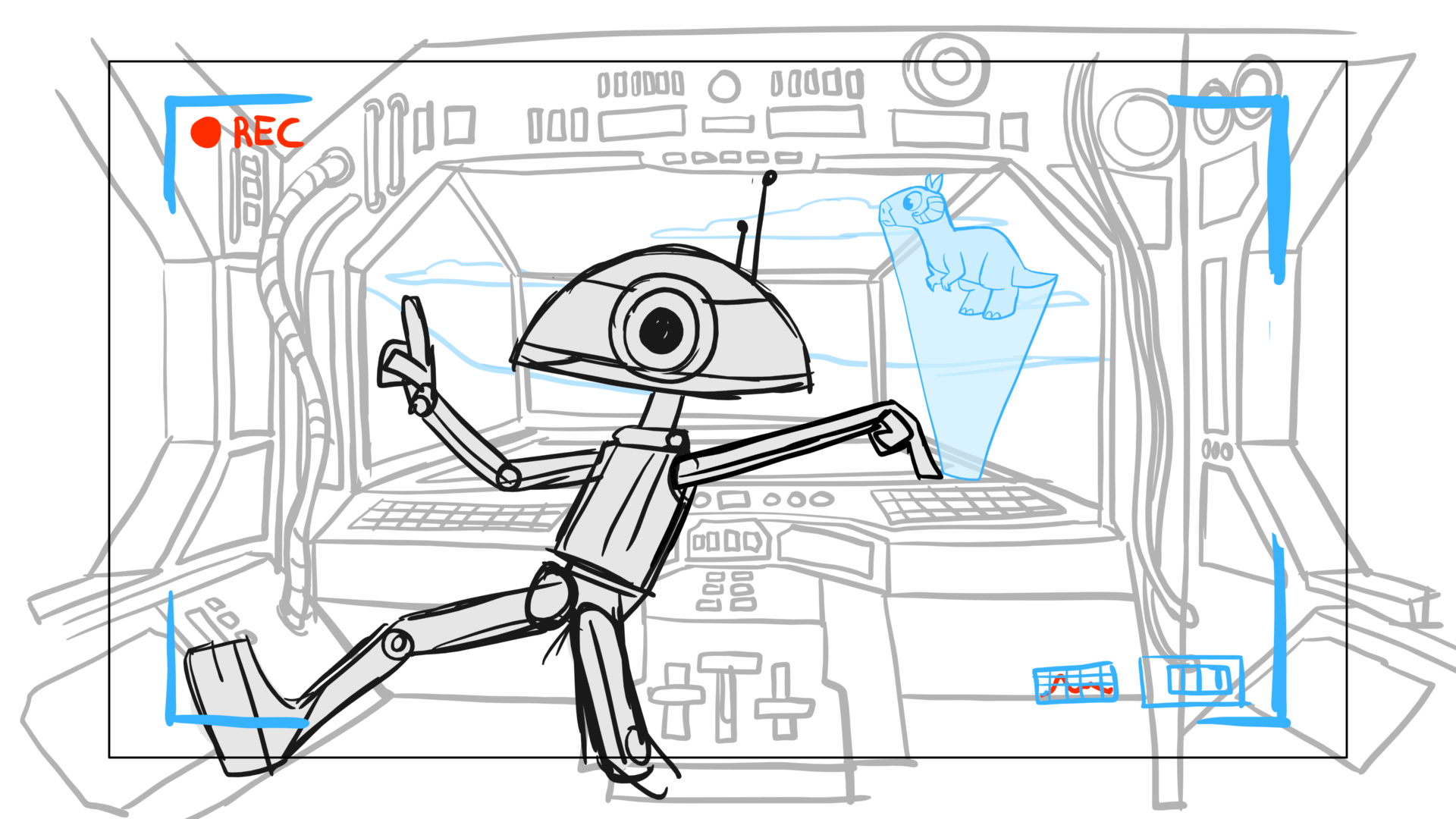 Tauntaun — Escena 03, panel 17, storyboard by Melissa Ballesteros