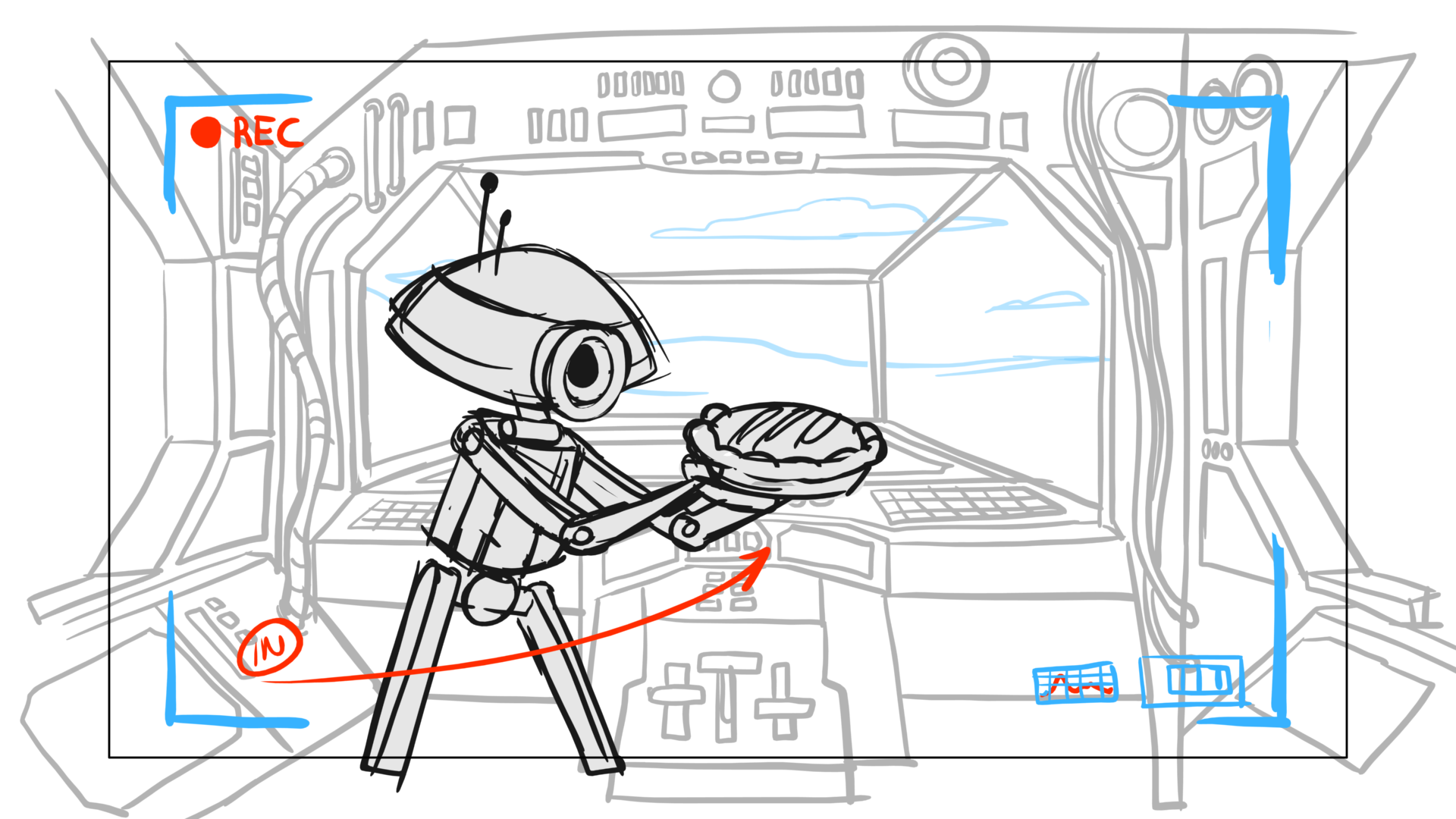 Tauntaun — Escena 03, panel 20, storyboard by Melissa Ballesteros