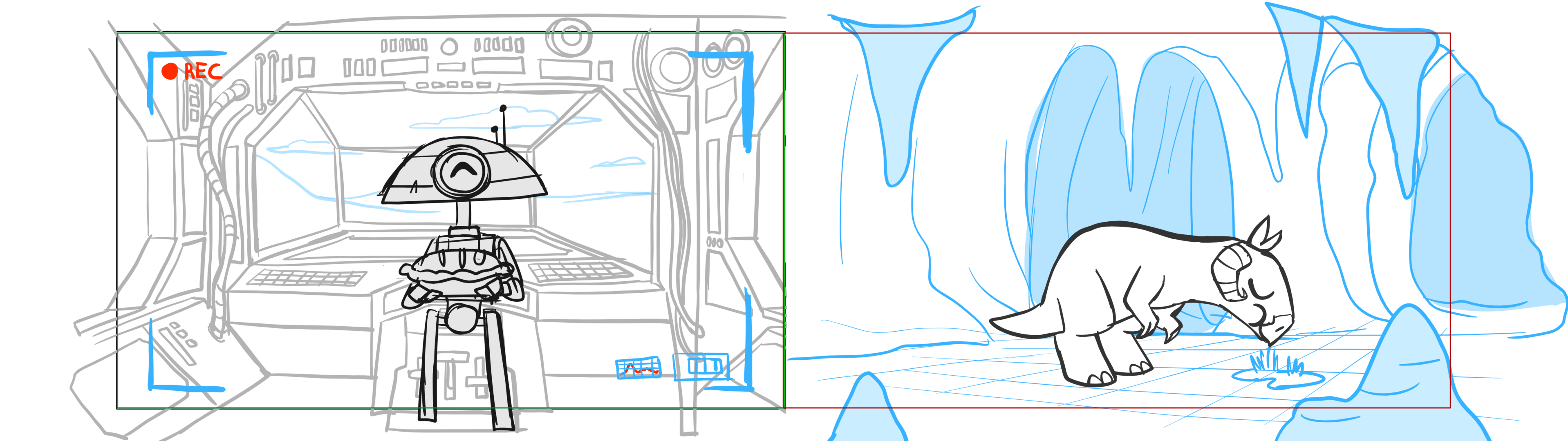 Tauntaun — Escena 03, panel 23, storyboard by Melissa Ballesteros