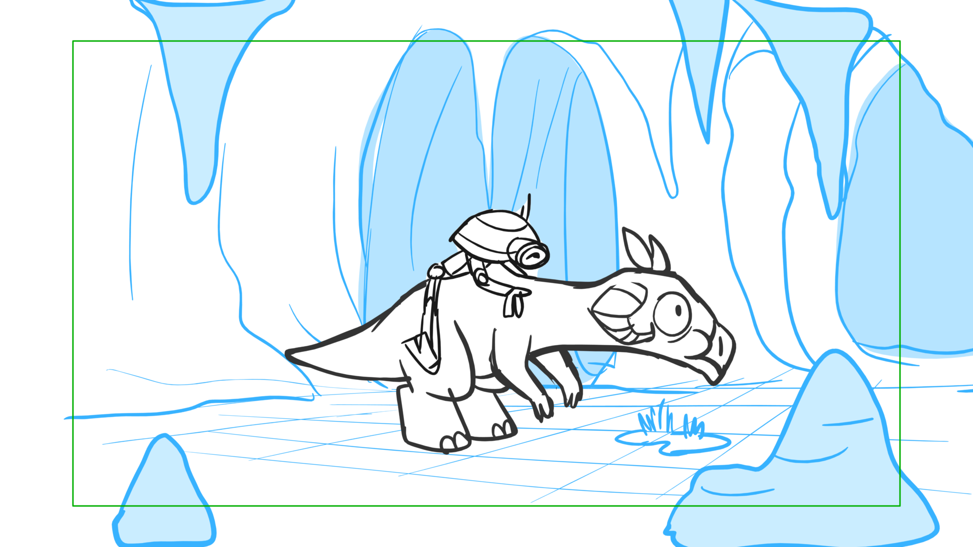 Tauntaun — Escena 04, panel 09, storyboard by Melissa Ballesteros