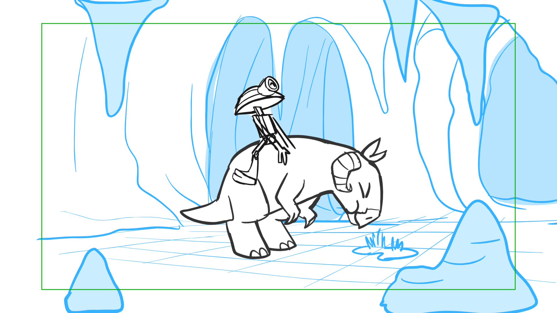 Tauntaun — Escena 04, panel 10, storyboard by Melissa Ballesteros