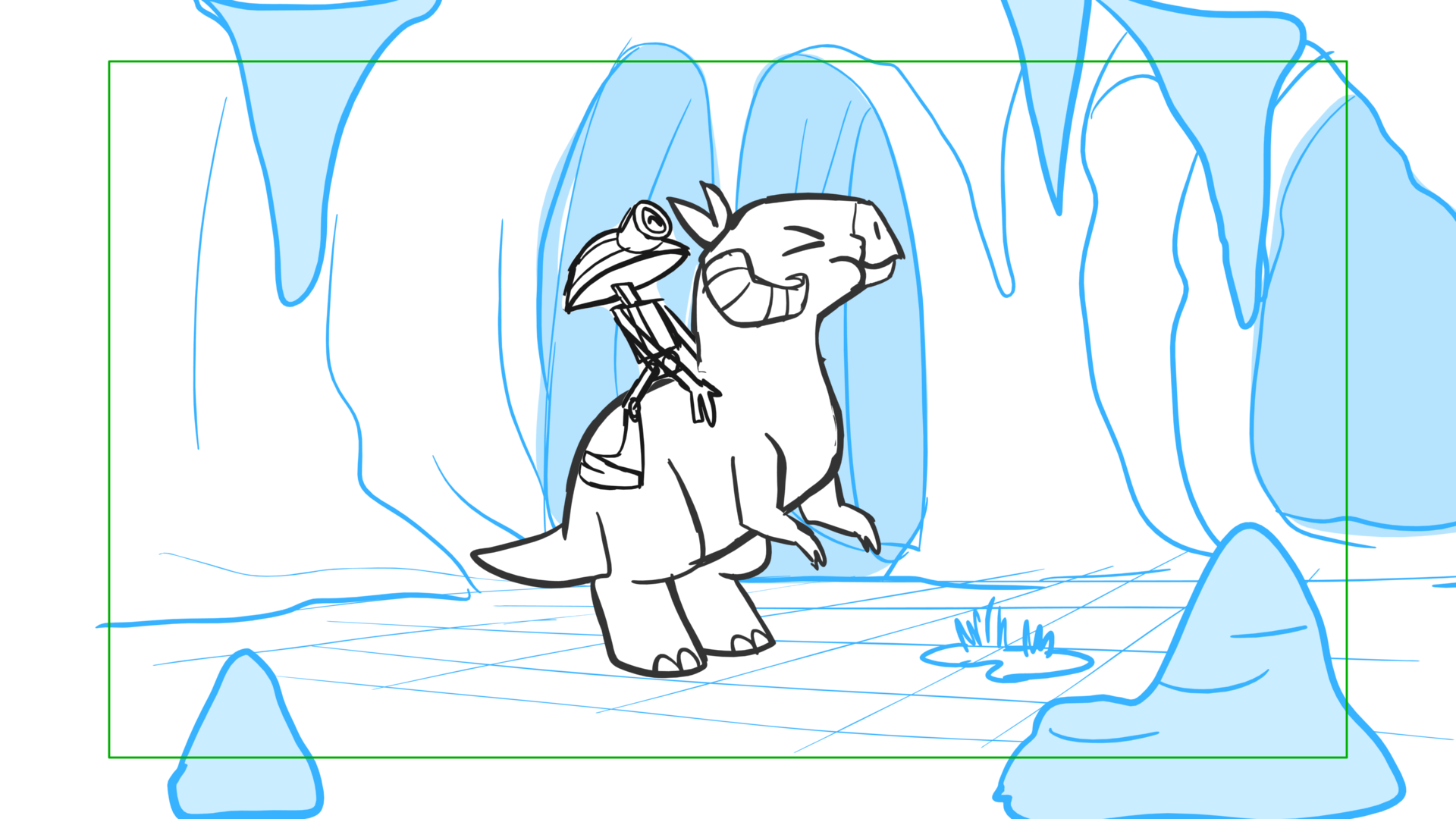 Tauntaun — Escena 04, panel 11, storyboard by Melissa Ballesteros