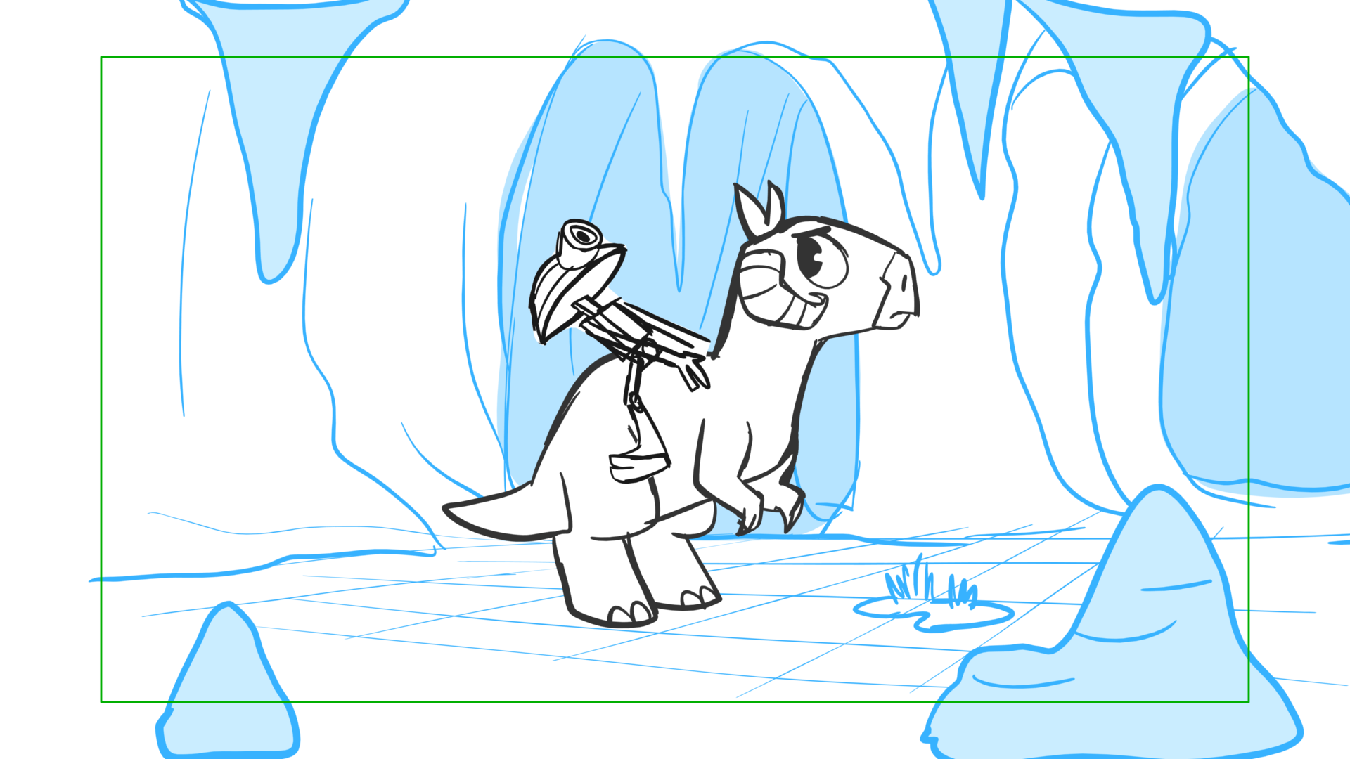 Tauntaun — Escena 04, panel 12, storyboard by Melissa Ballesteros