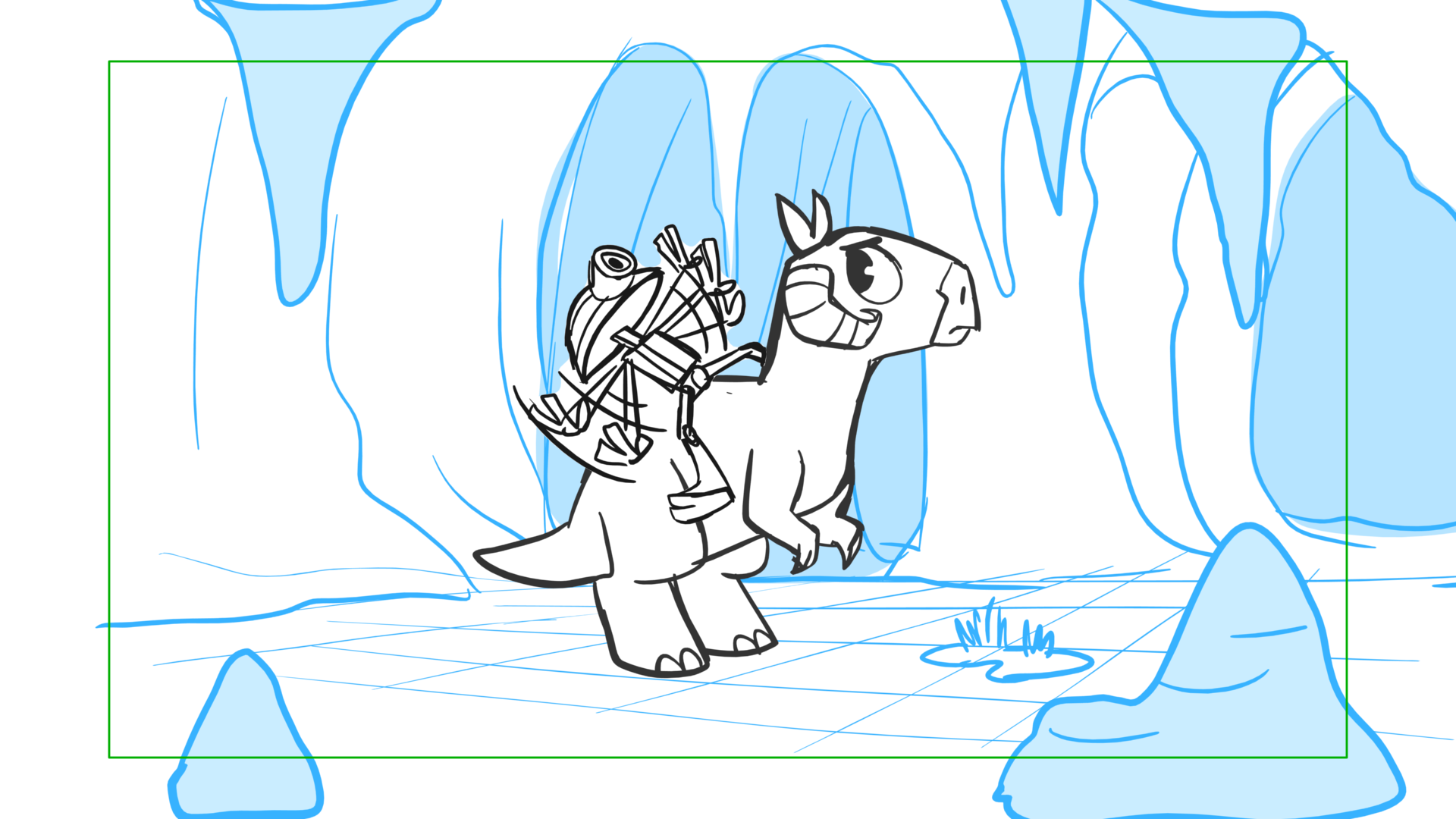 Tauntaun — Escena 04, panel 13, storyboard by Melissa Ballesteros