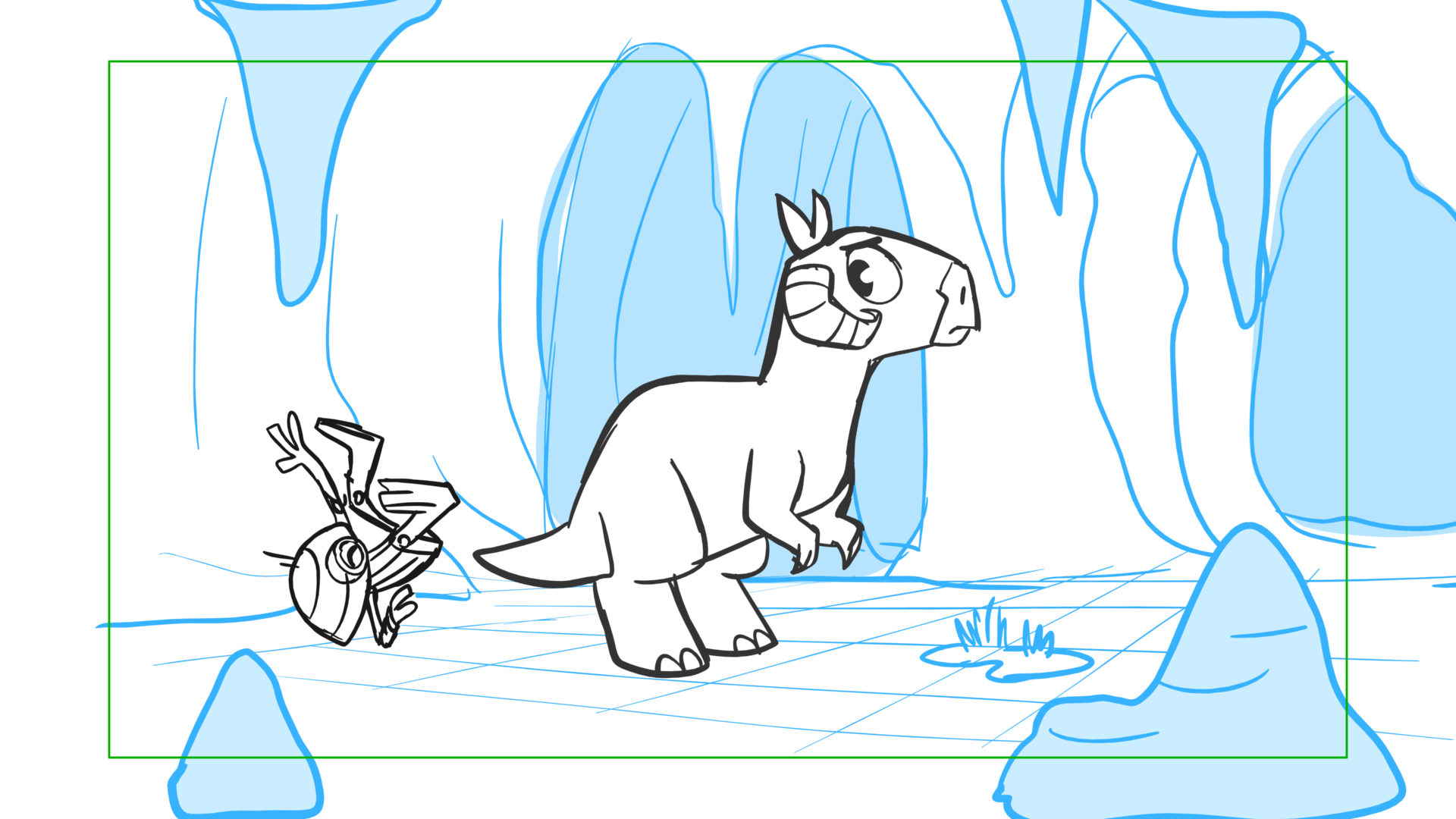 Tauntaun — Escena 04, panel 16, storyboard by Melissa Ballesteros