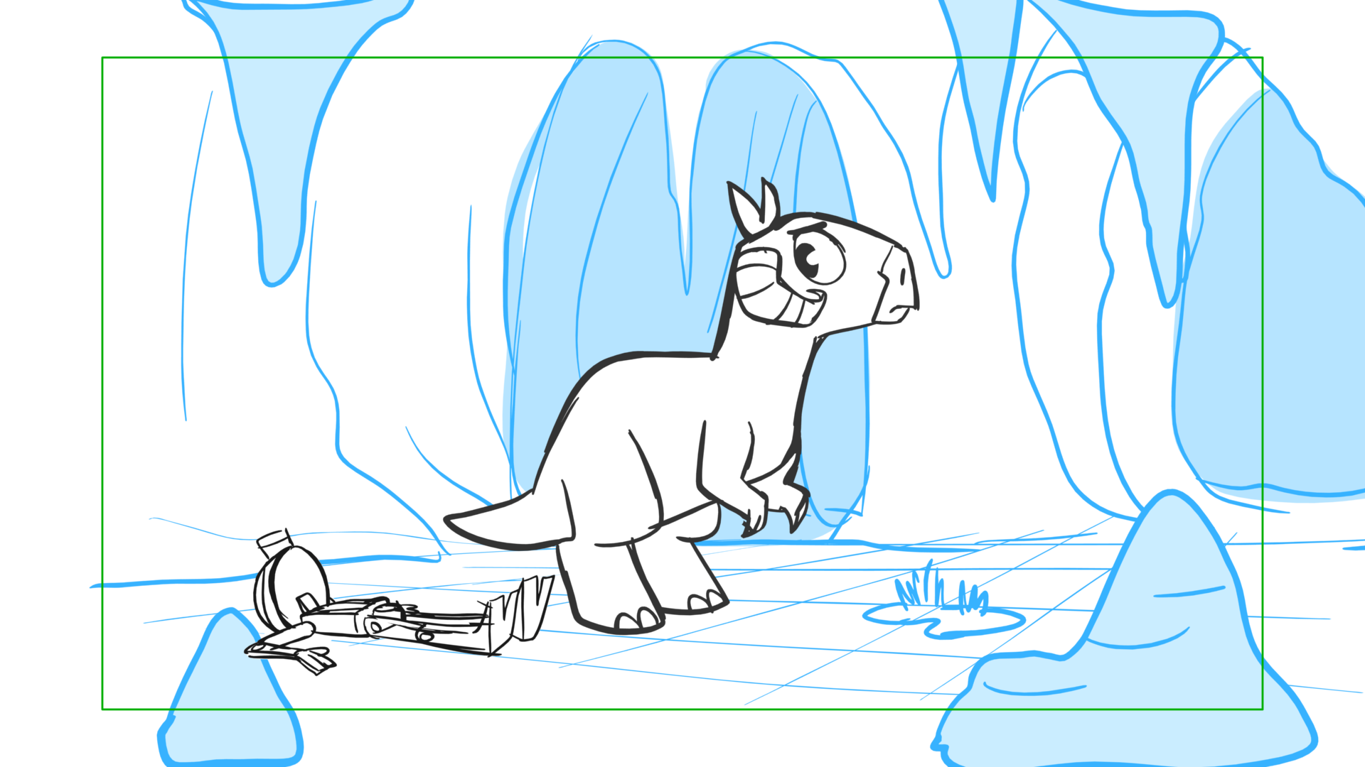 Tauntaun — Escena 04, panel 17, storyboard by Melissa Ballesteros