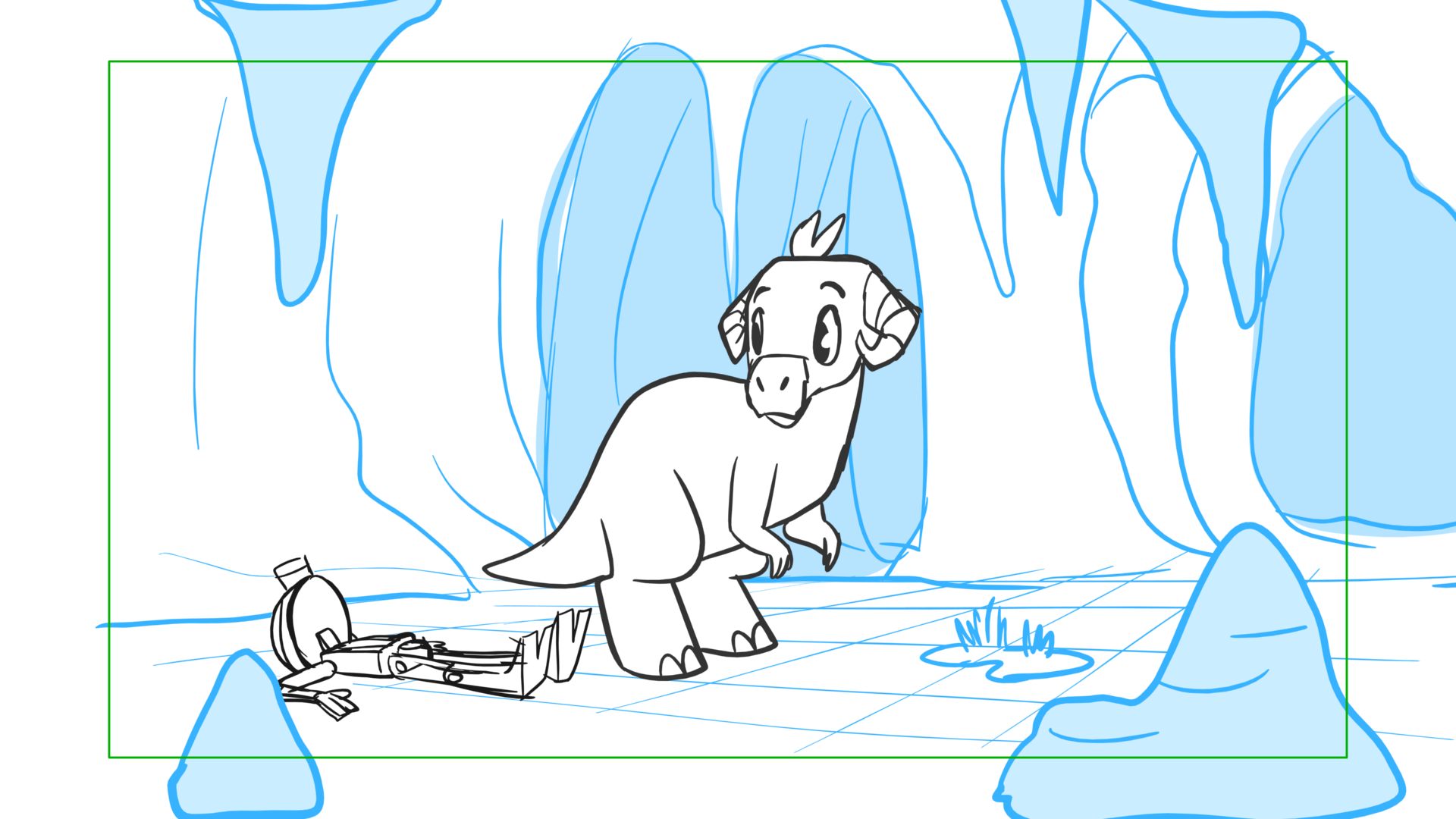 Tauntaun — Escena 04, panel 18, storyboard by Melissa Ballesteros