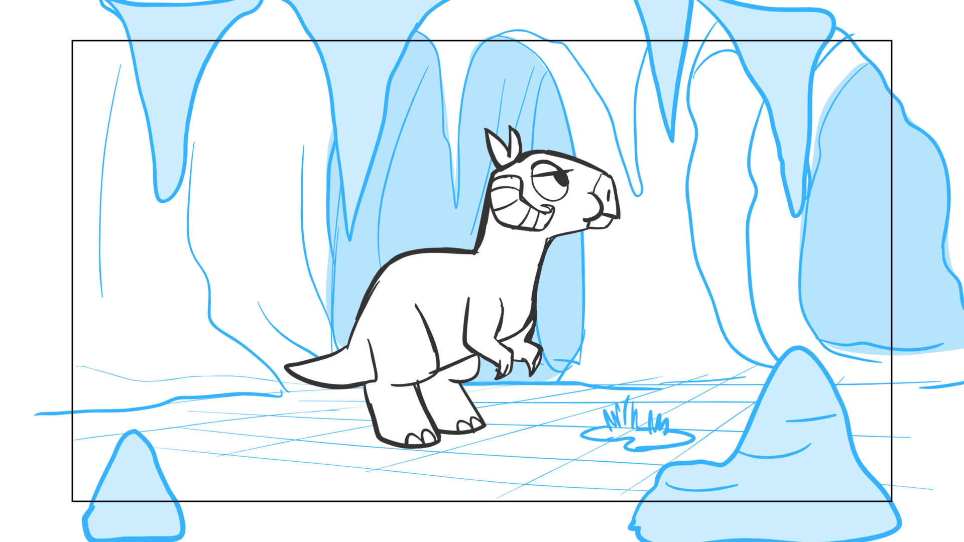 Tauntaun — Escena 05, panel 02, storyboard by Melissa Ballesteros
