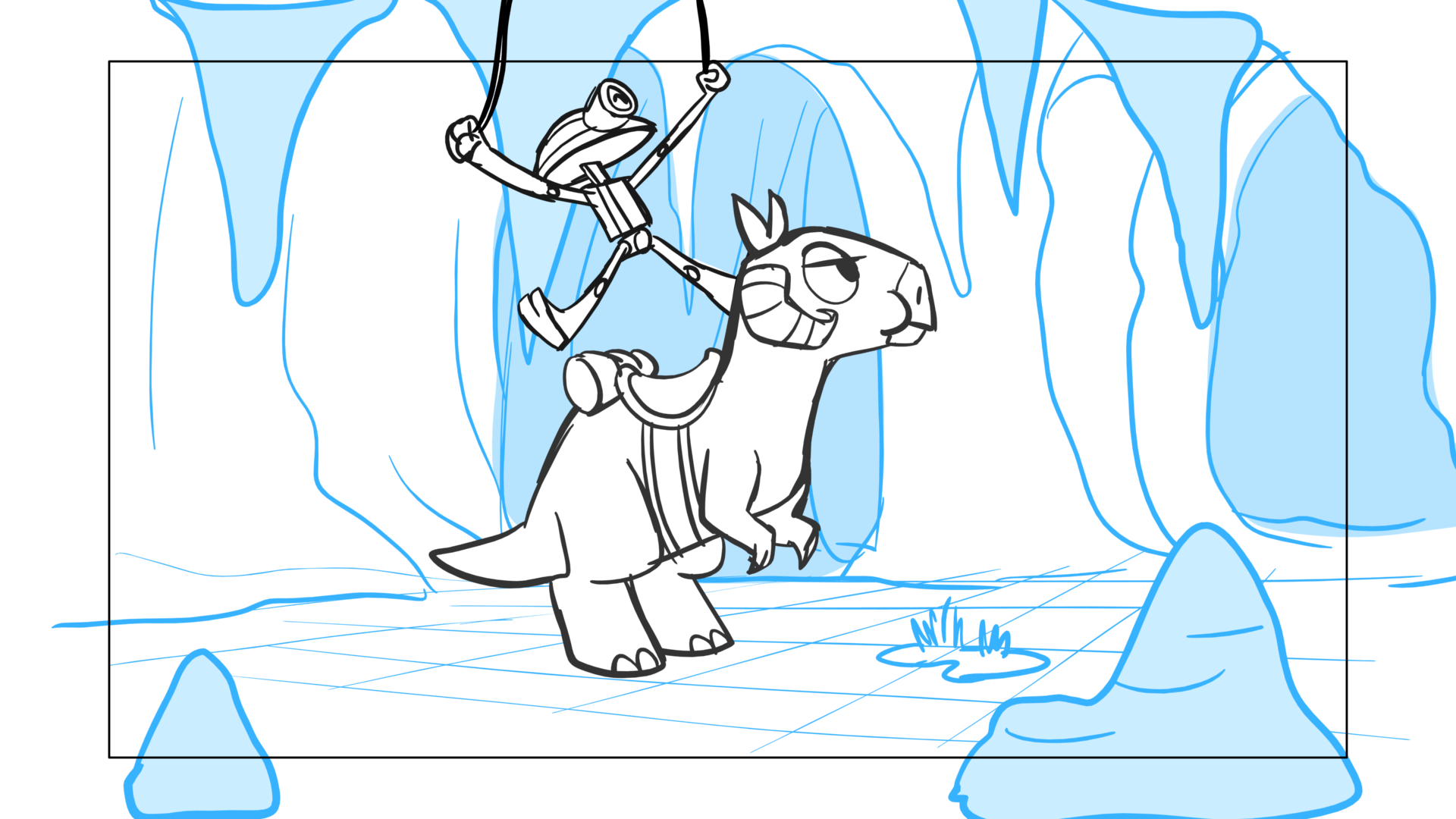 Tauntaun — Escena 05, panel 10, storyboard by Melissa Ballesteros
