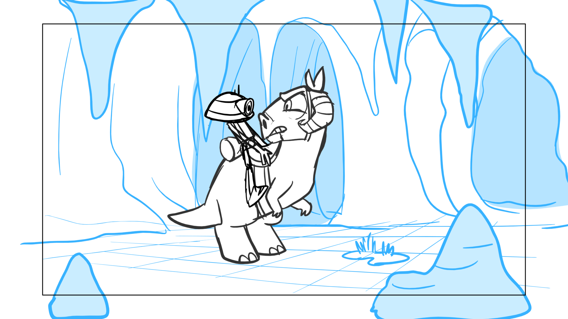 Tauntaun — Escena 05, panel 27, storyboard by Melissa Ballesteros