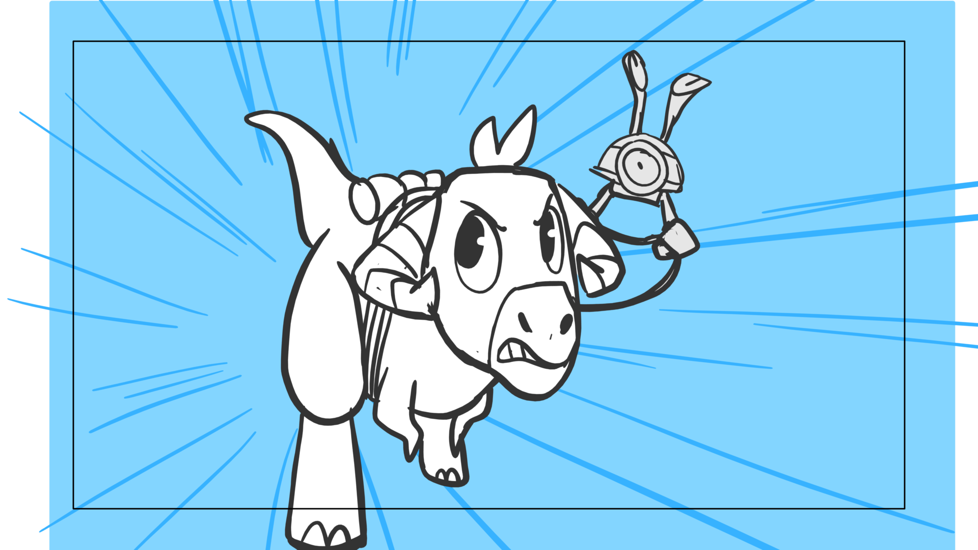Tauntaun — Escena 07, panel 05, storyboard by Melissa Ballesteros