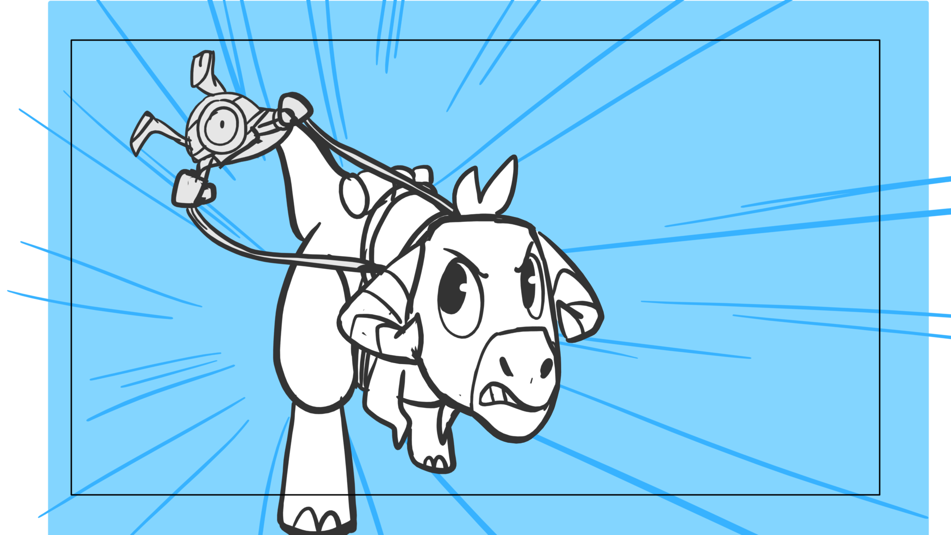 Tauntaun — Escena 07, panel 07, storyboard by Melissa Ballesteros