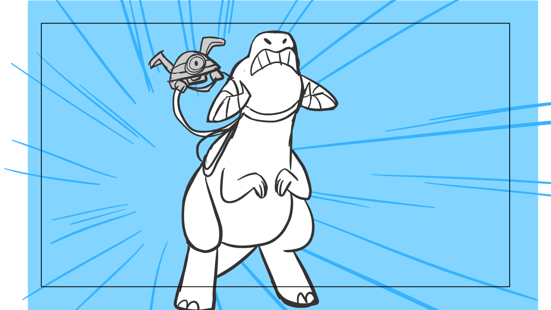 Tauntaun — Escena 07, panel 11, storyboard by Melissa Ballesteros