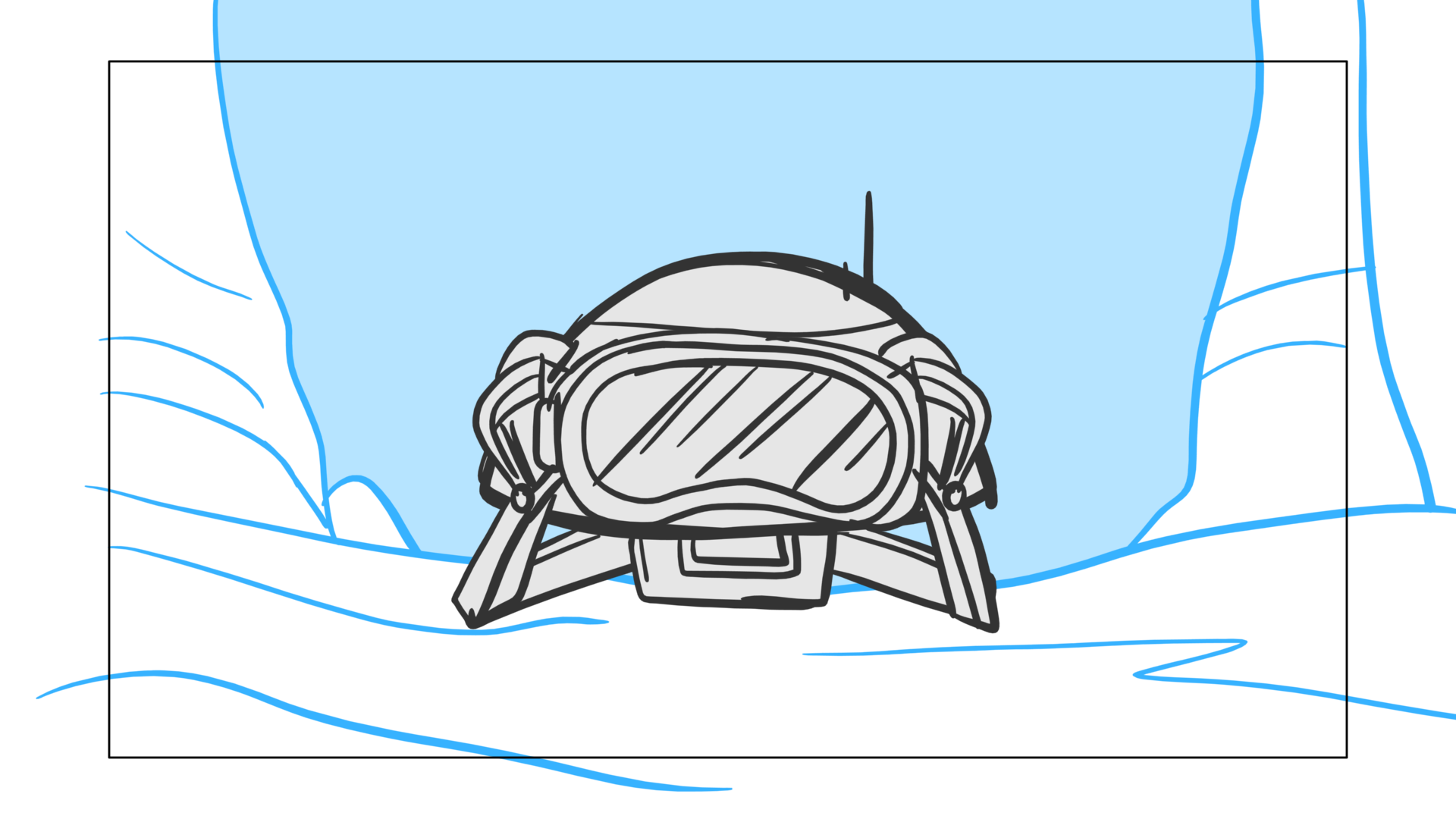 Tauntaun — Escena 10, panel 02, storyboard by Melissa Ballesteros