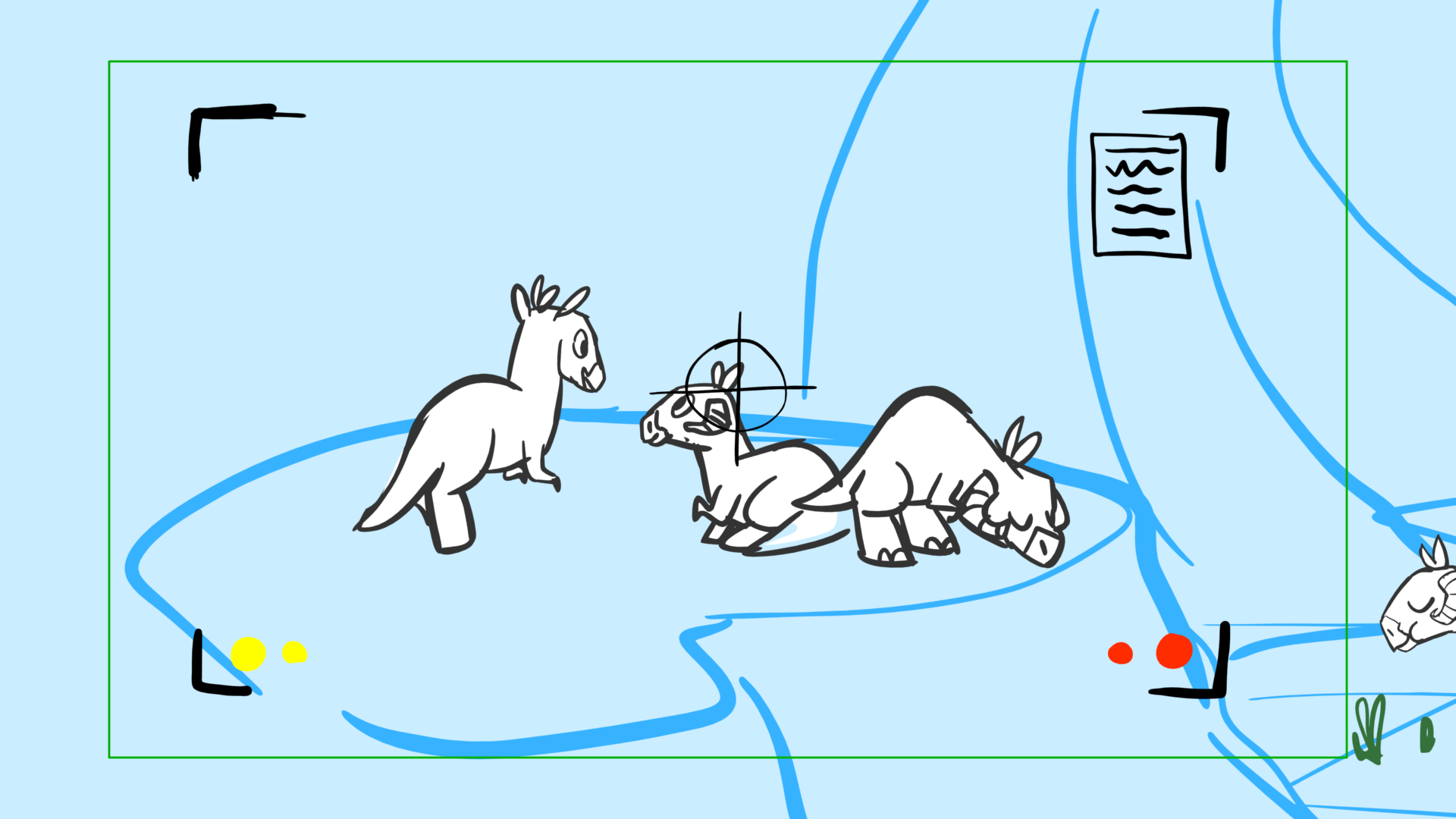 Tauntaun — Escena 11, panel 04, storyboard by Melissa Ballesteros