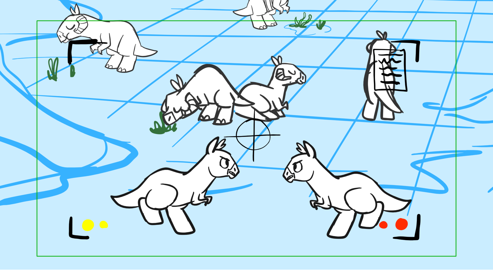 Tauntaun — Escena 11, panel 07, storyboard by Melissa Ballesteros
