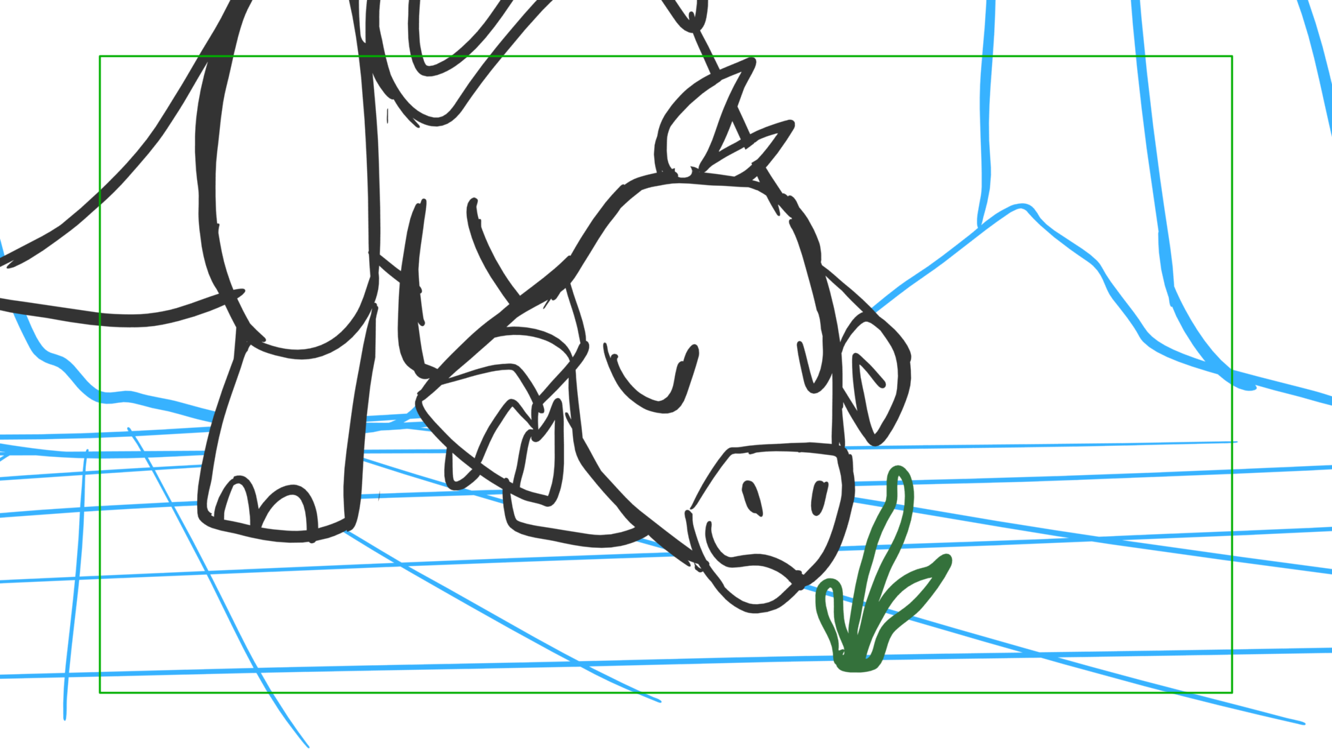 Tauntaun — Escena 15, panel 01, storyboard by Melissa Ballesteros