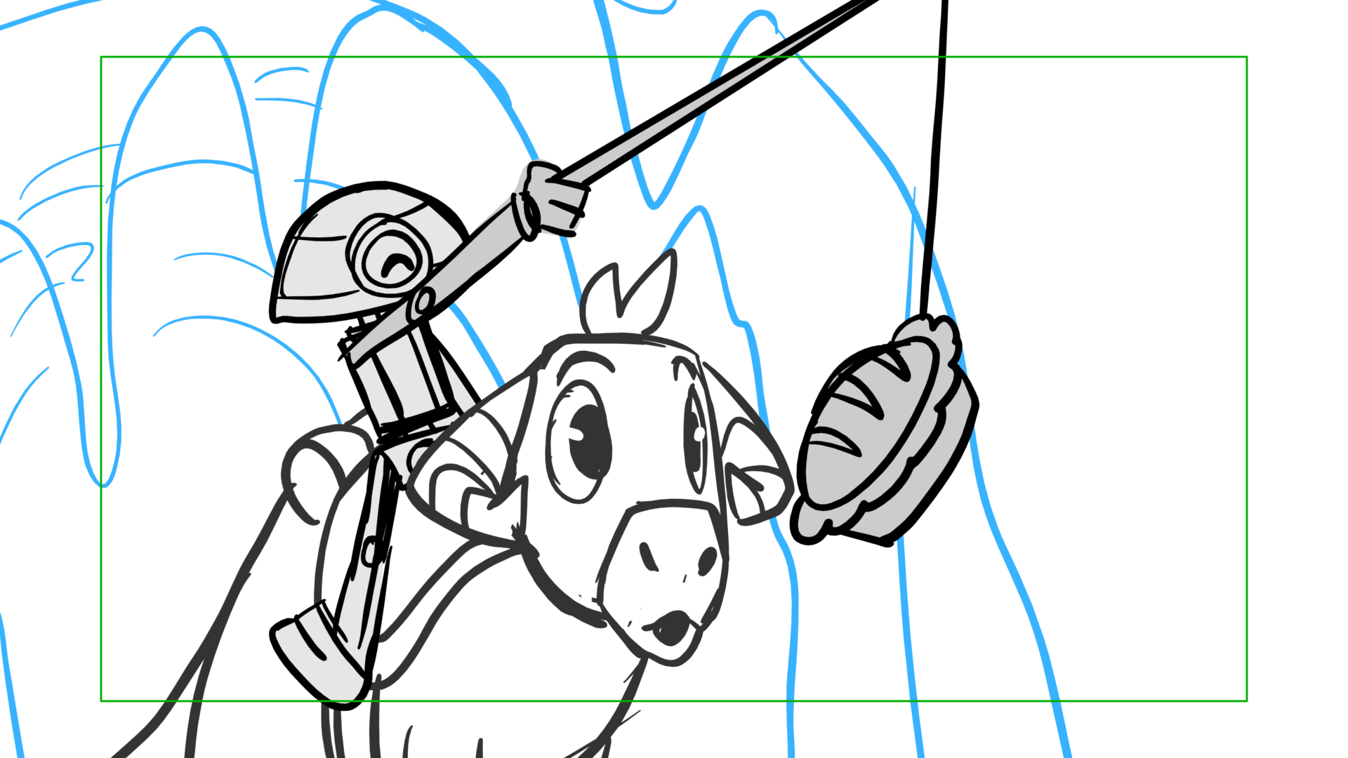 Tauntaun — Escena 15, panel 08, storyboard by Melissa Ballesteros