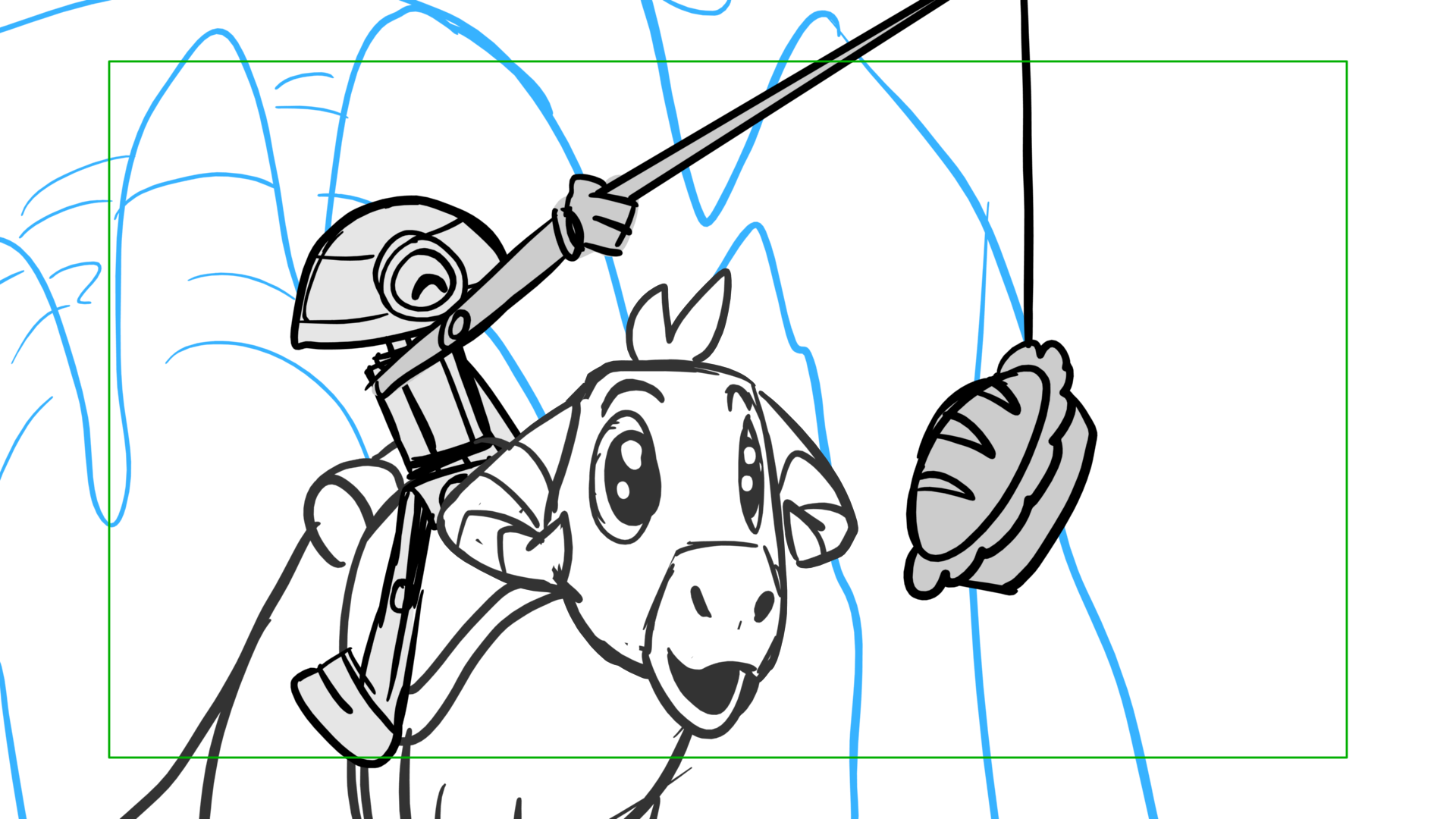 Tauntaun — Escena 15, panel 09, storyboard by Melissa Ballesteros