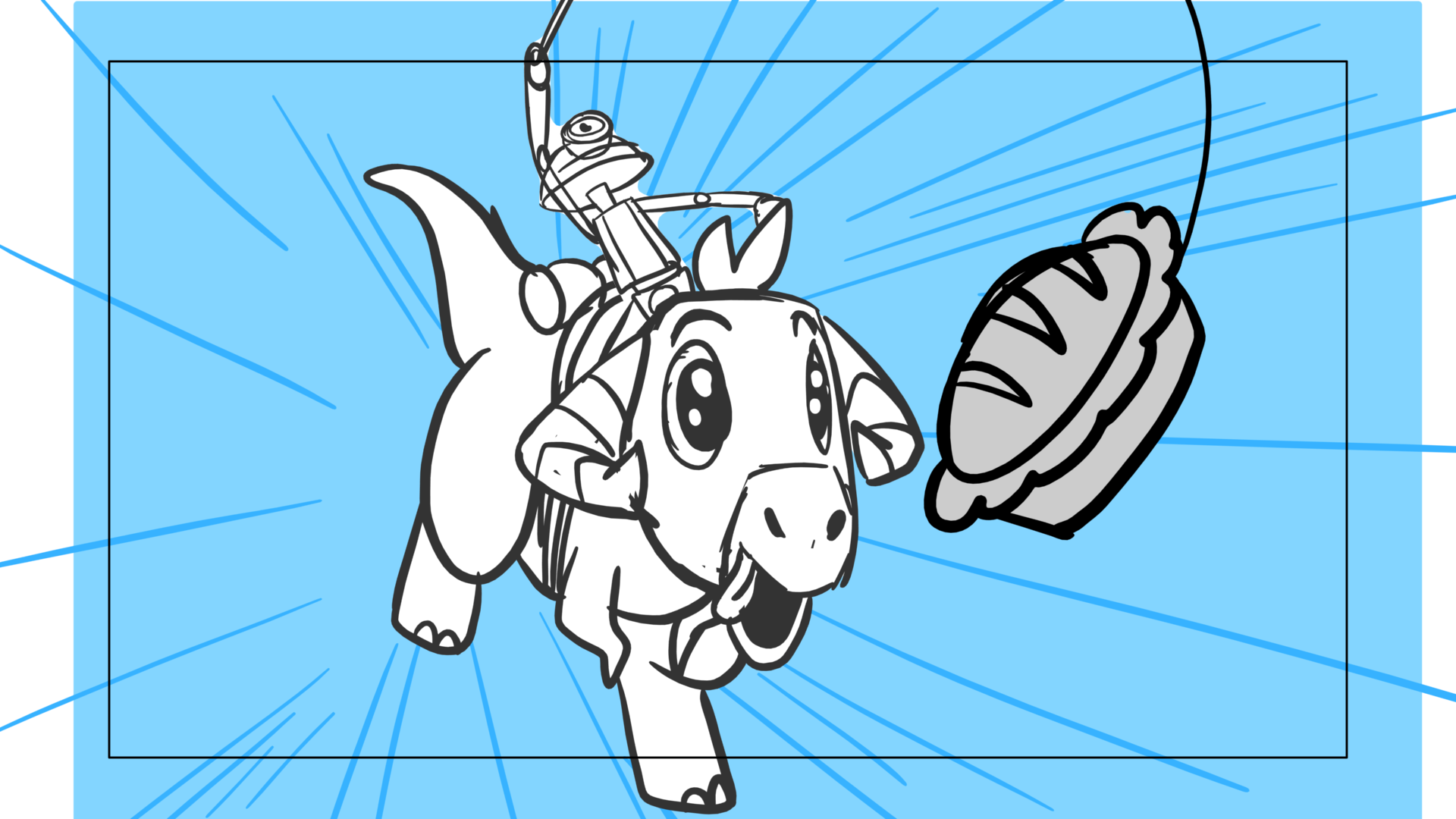 Tauntaun — Escena 17, panel 01, storyboard by Melissa Ballesteros
