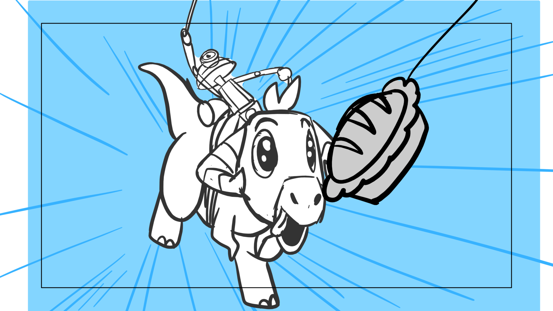 Tauntaun — Escena 17, panel 05, storyboard by Melissa Ballesteros
