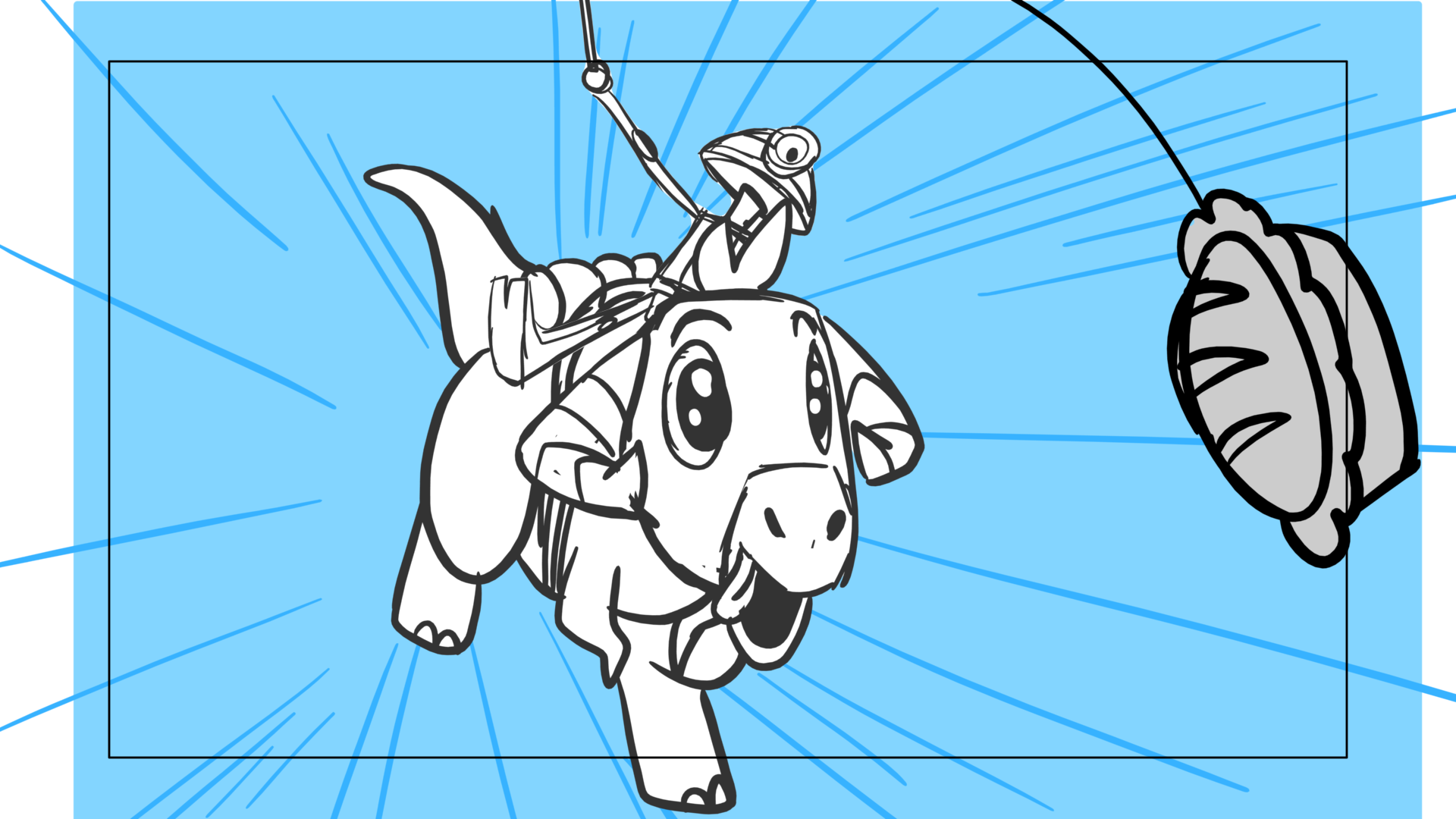 Tauntaun — Escena 17, panel 07, storyboard by Melissa Ballesteros