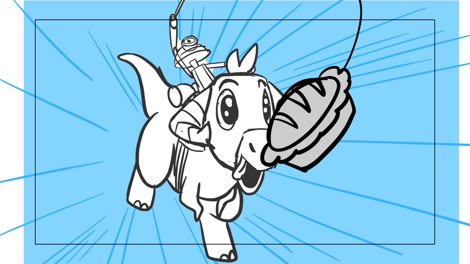 Tauntaun — Escena 17, panel 09, storyboard by Melissa Ballesteros