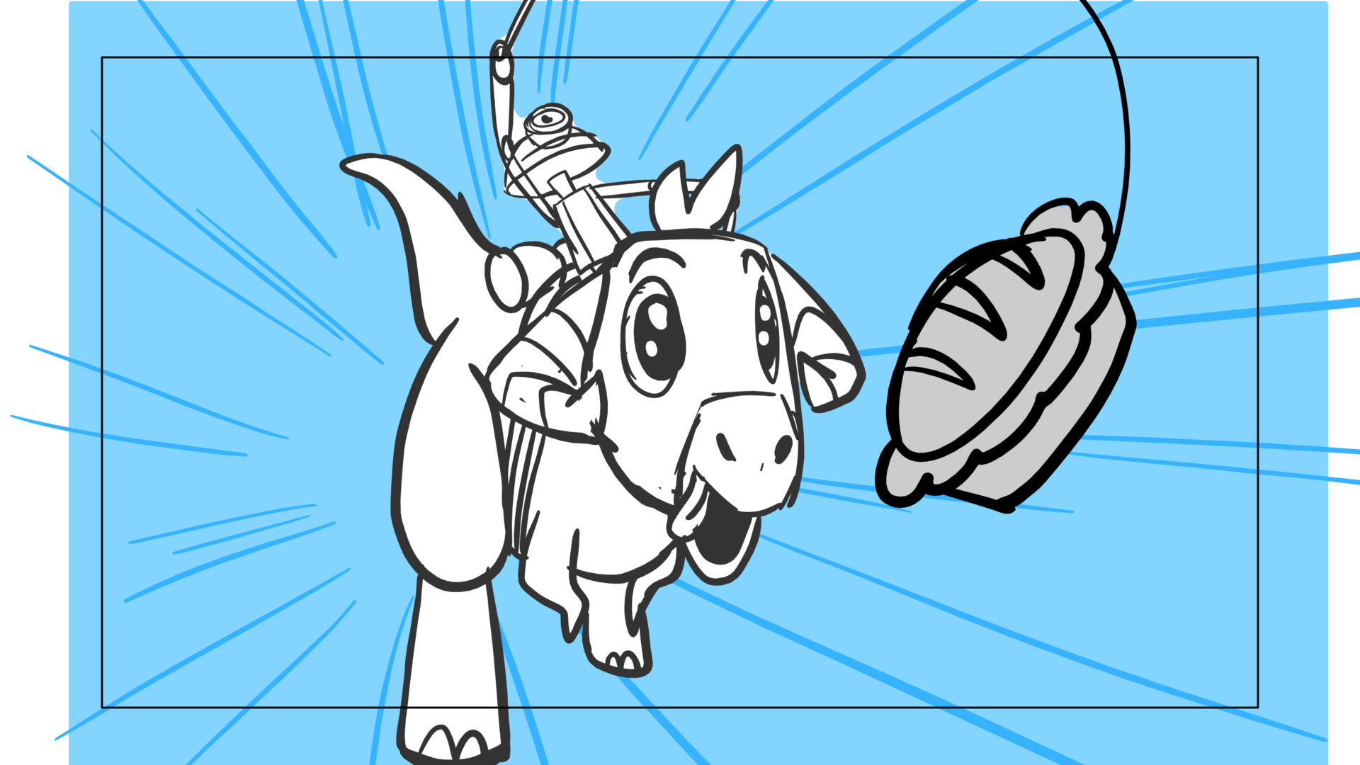 Tauntaun — Escena 17, panel 10, storyboard by Melissa Ballesteros