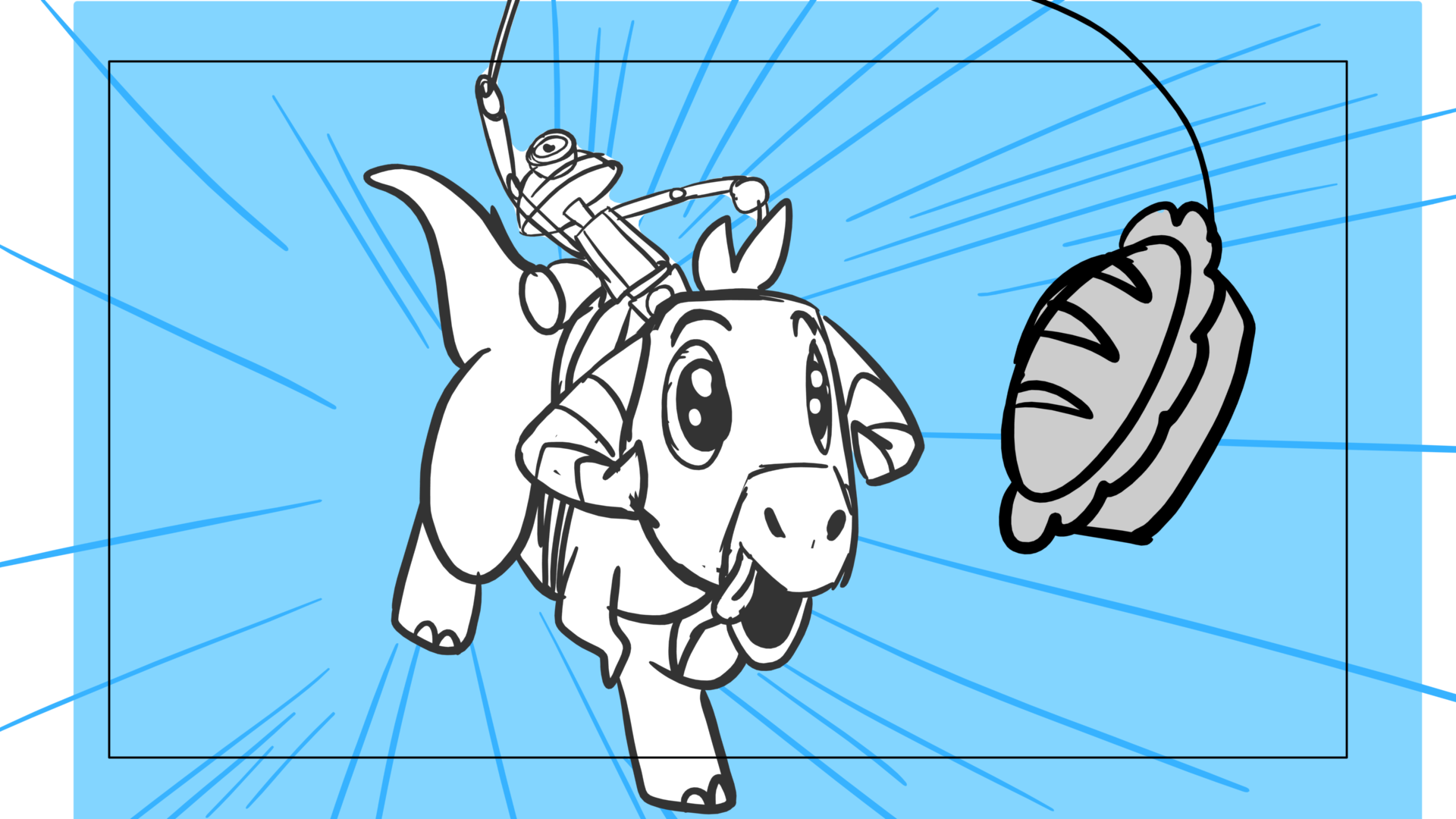 Tauntaun — Escena 17, panel 11, storyboard by Melissa Ballesteros