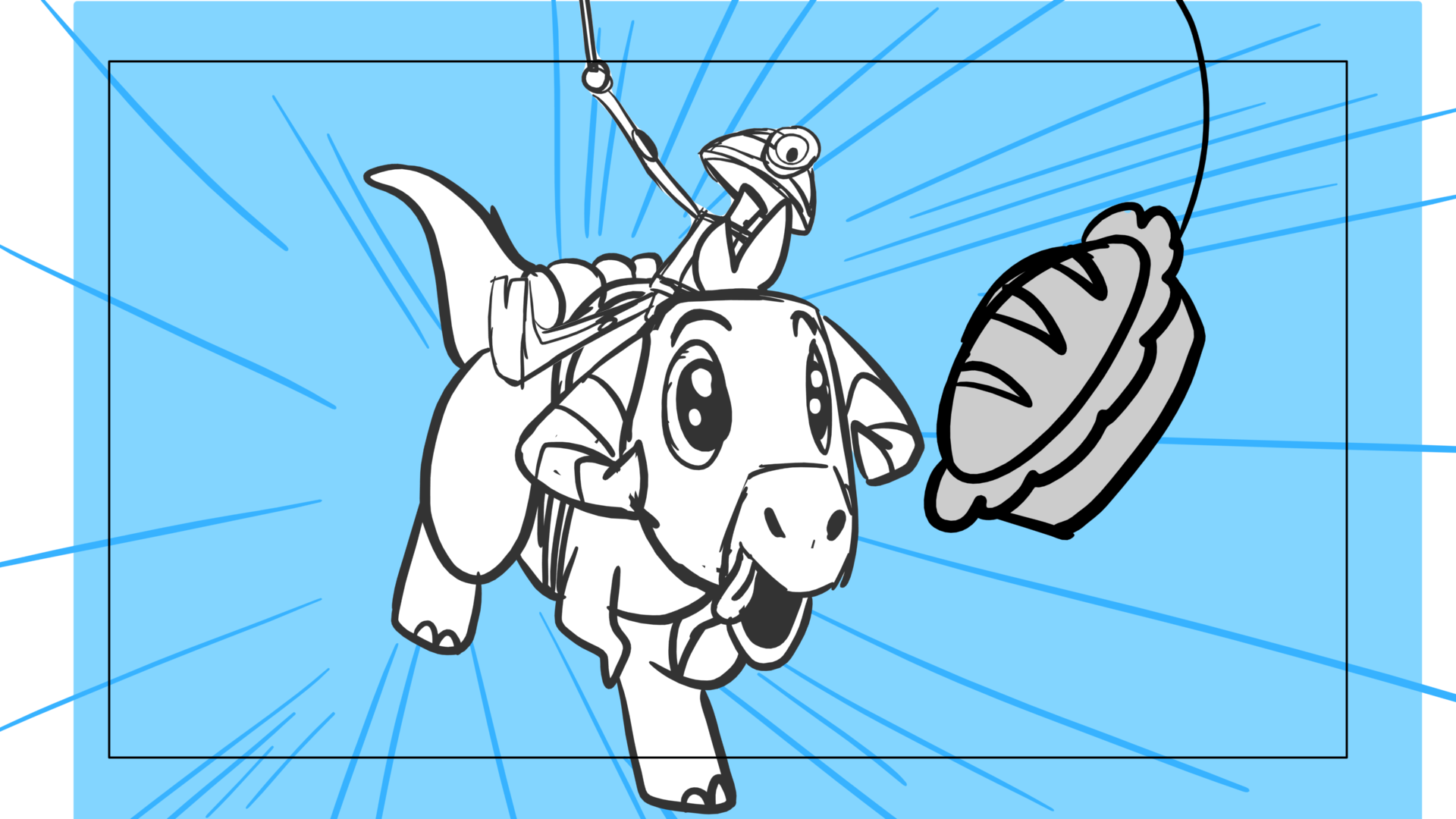 Tauntaun — Escena 17, panel 13, storyboard by Melissa Ballesteros