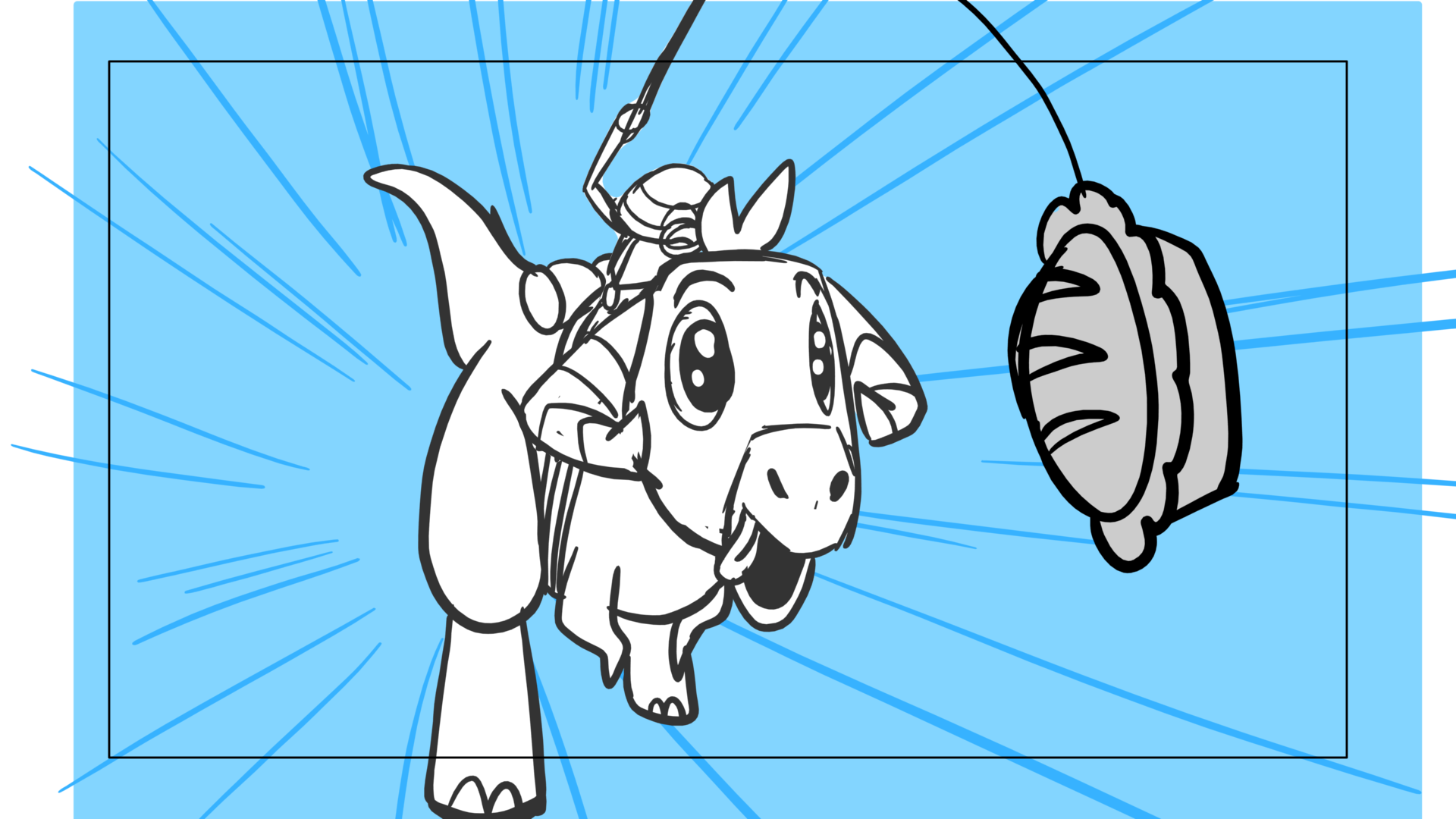 Tauntaun — Escena 17, panel 14, storyboard by Melissa Ballesteros