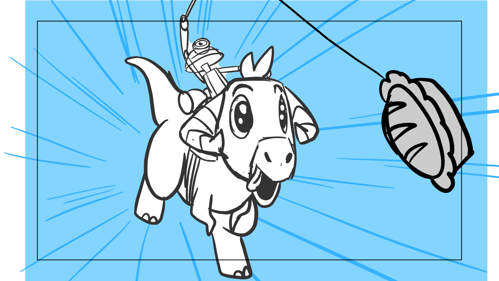 Tauntaun — Escena 17, panel 15, storyboard by Melissa Ballesteros